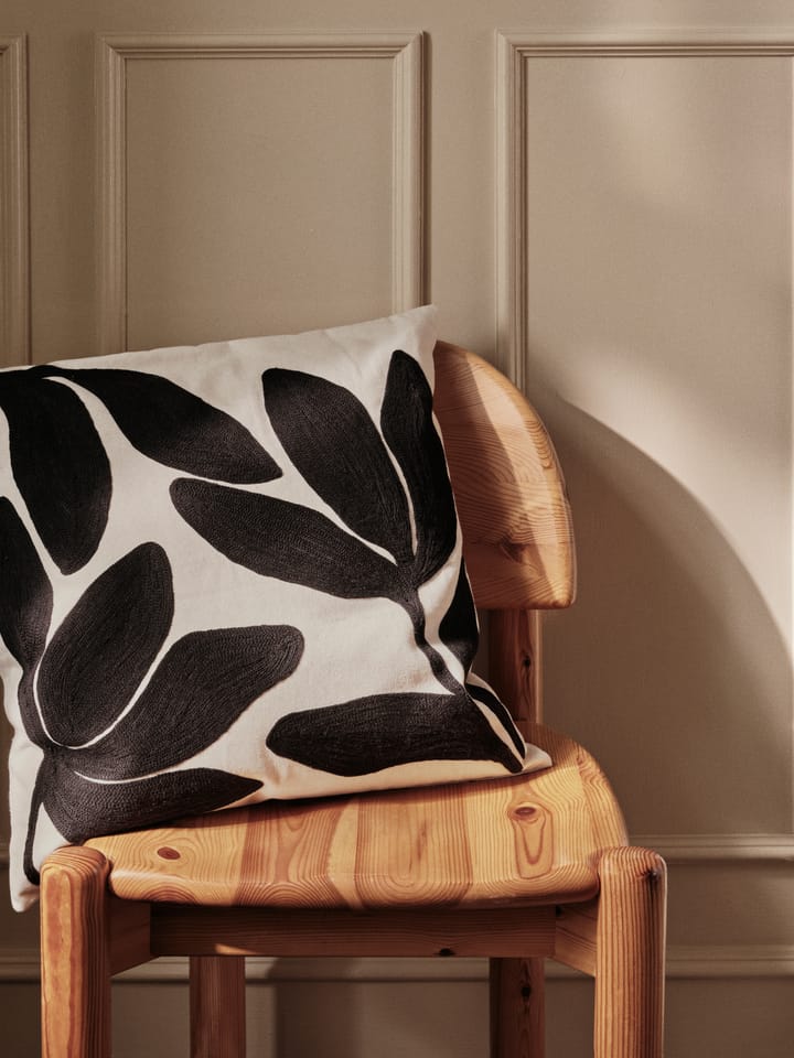 Herbert μαξιλαροθήκη 50x50 cm, Black-natural Broste Copenhagen