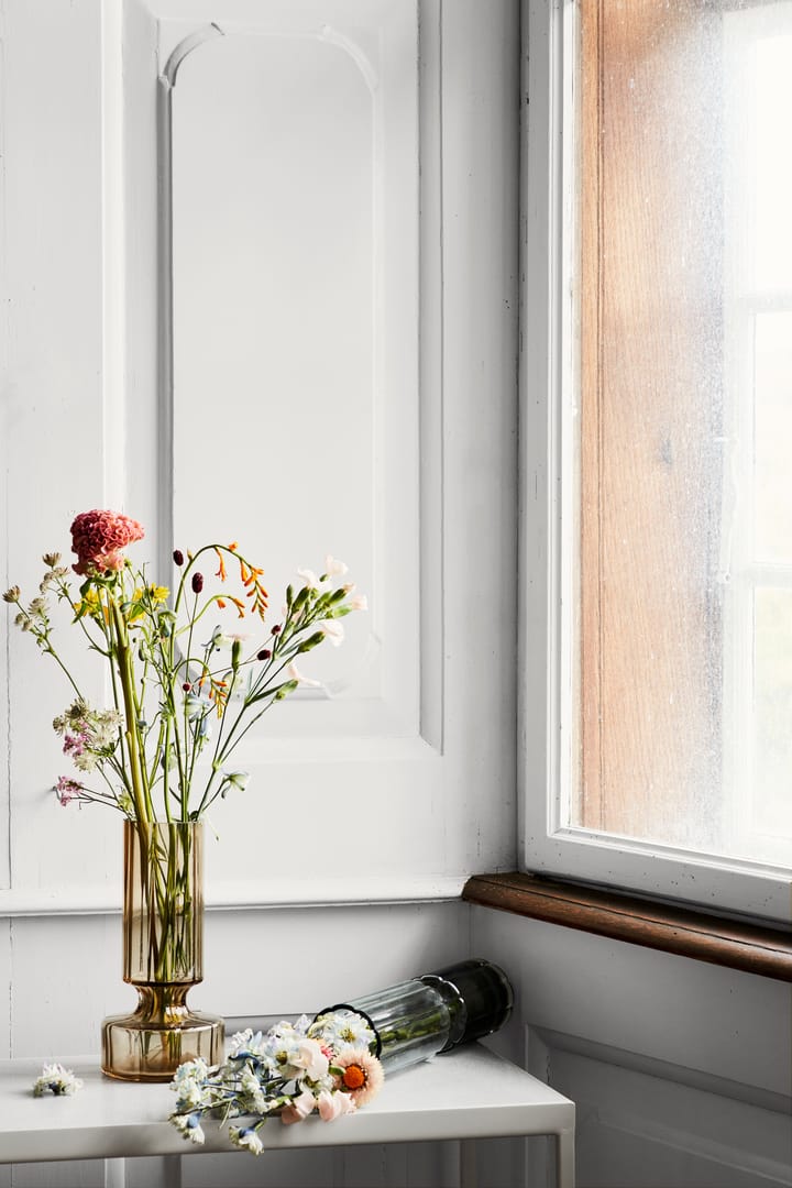 Hyacint γυάλινο βάζο 24,9 cm, Ινδικό ταμπά Broste Copenhagen