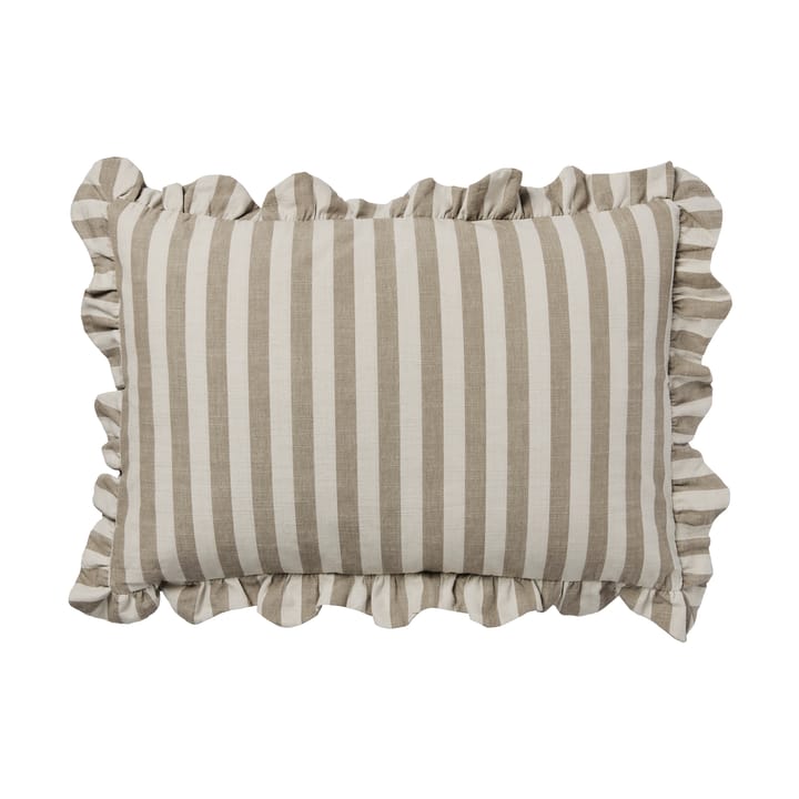 Ina μαξιλαροθήκη - Brown kelp-castle beige, 40x60 cm - Broste Copenhagen