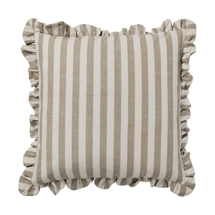 Ina μαξιλαροθήκη - Brown kelp-castle beige, 50x50 cm - Broste Copenhagen