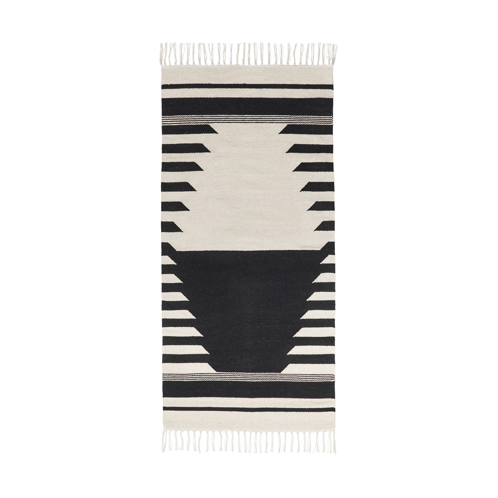 Χαλί Iselin 70x140 cm, Black-off white Broste Copenhagen