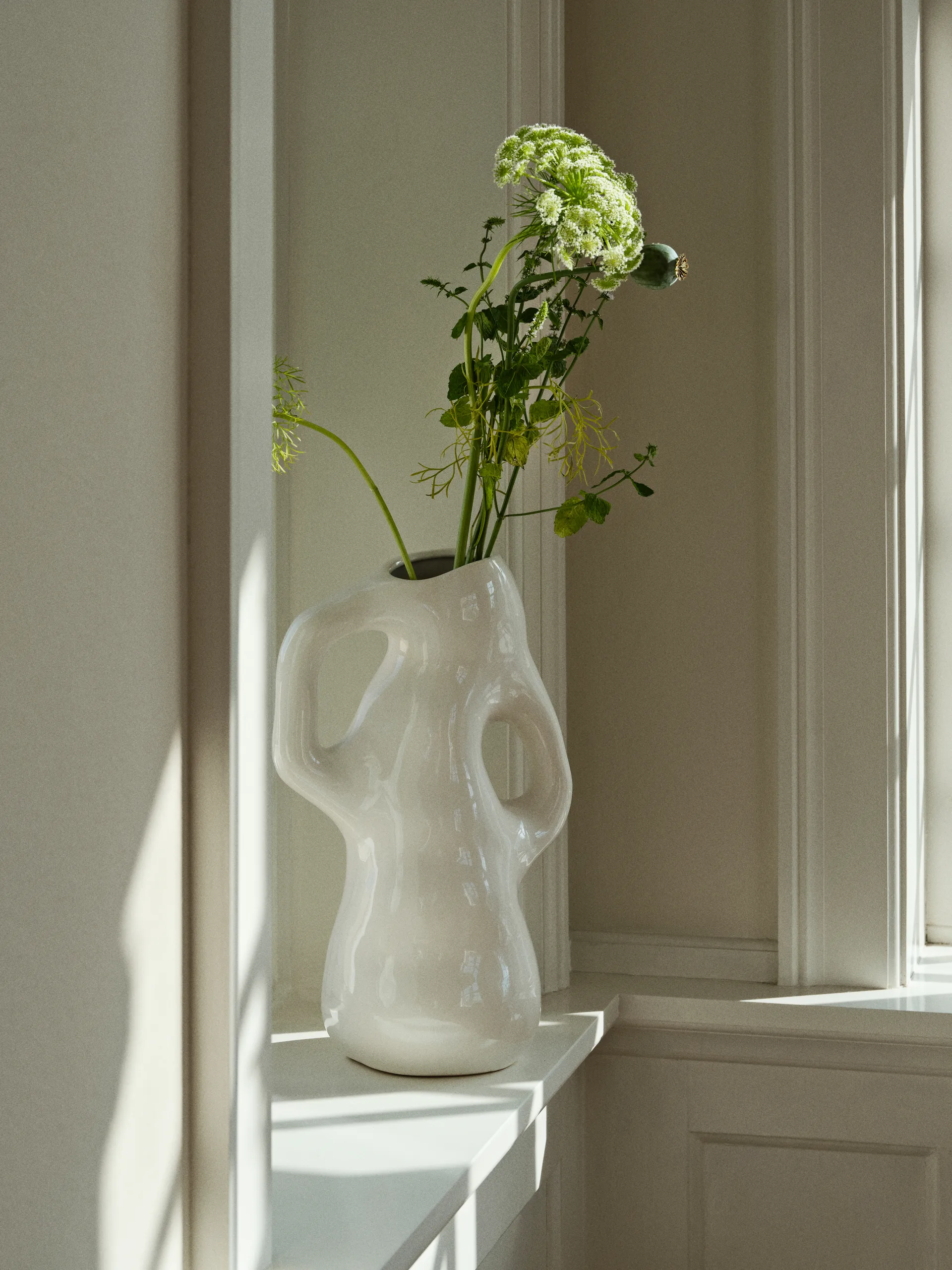 Βάζο Isolde 35 cm, White Broste Copenhagen
