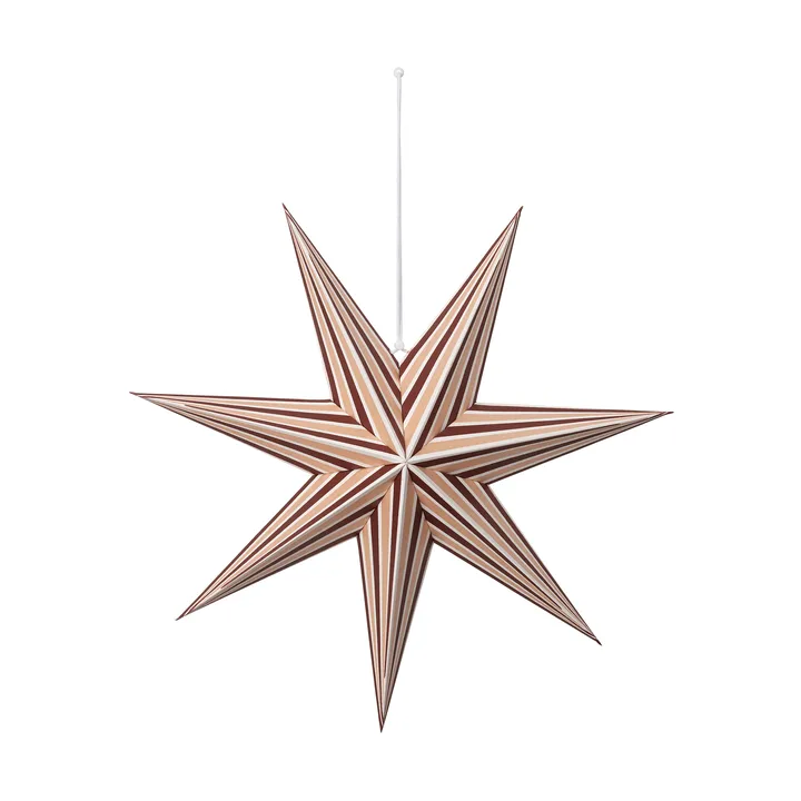 Joy χριστουγεννιάτικο αστέρι Advent - Deep Red-Soft Pink, M - Broste Copenhagen