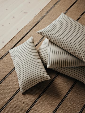 Karen μαξιλαροθήκη - Light beige-black, 30x50 cm - Broste Copenhagen