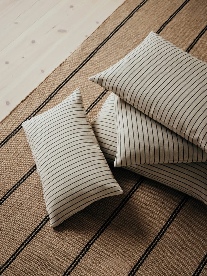 Karen μαξιλαροθήκη, Light beige-black, 50x50 cm Broste Copenhagen