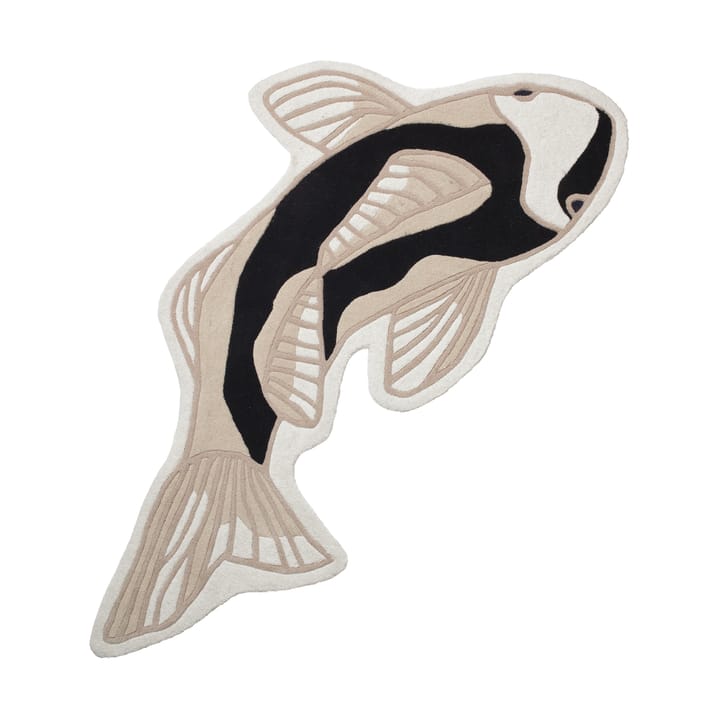 Koi χαλί 97x130 εκ, Black-beige Broste Copenhagen