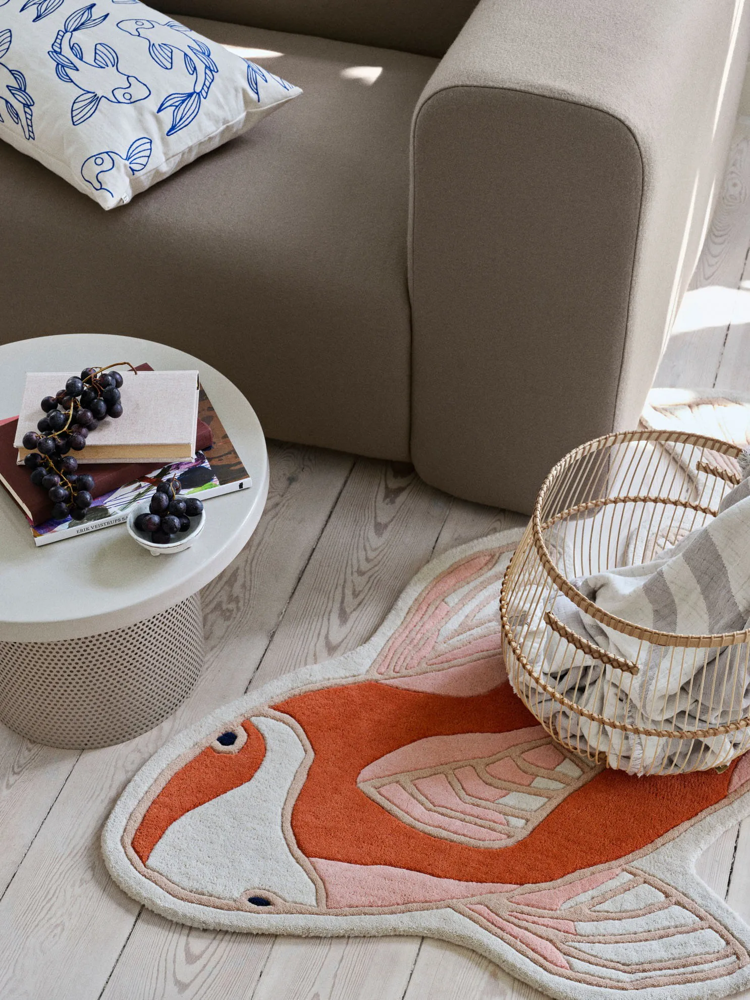 Koi χαλί 97x130 εκ, Pumkin orange Broste Copenhagen