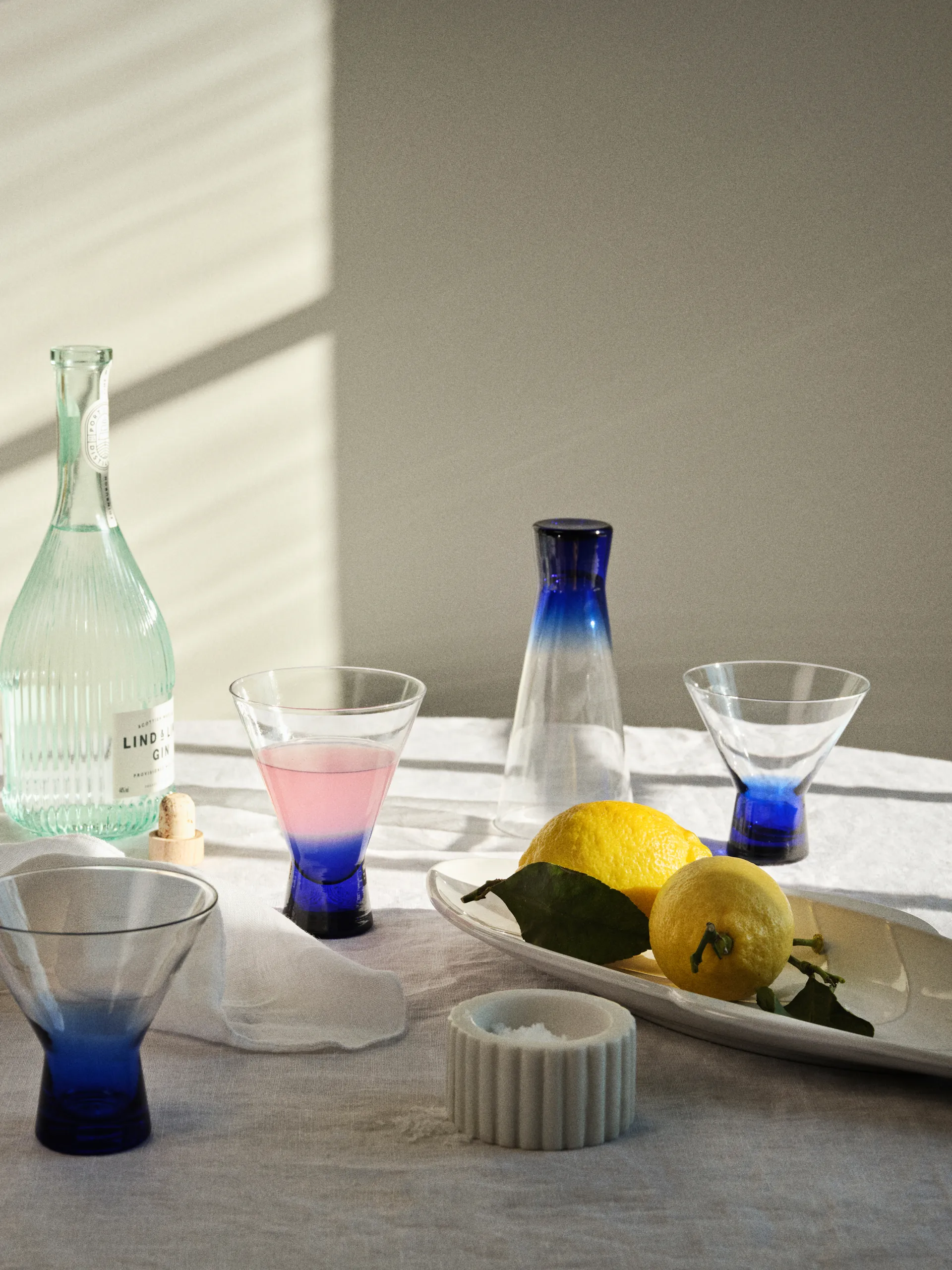 Ποτήρι κοκτέιλ Konus 10 cl, Intense blue Broste Copenhagen