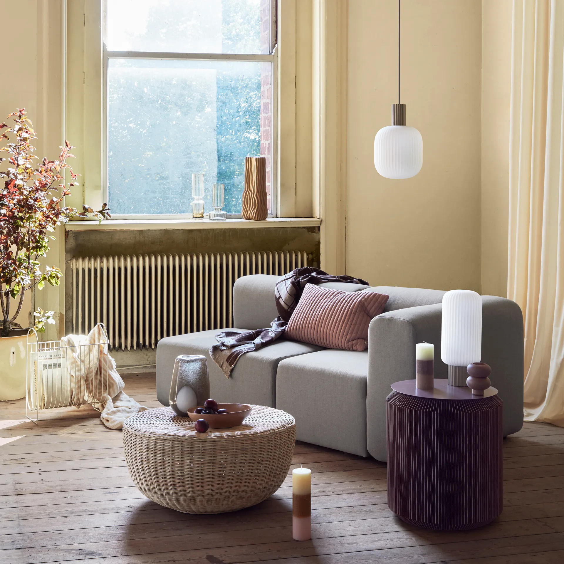 Αριστερός γωνιακός καναπές σύνθετου καναπέ, Lagoon, Λάτε Broste Copenhagen