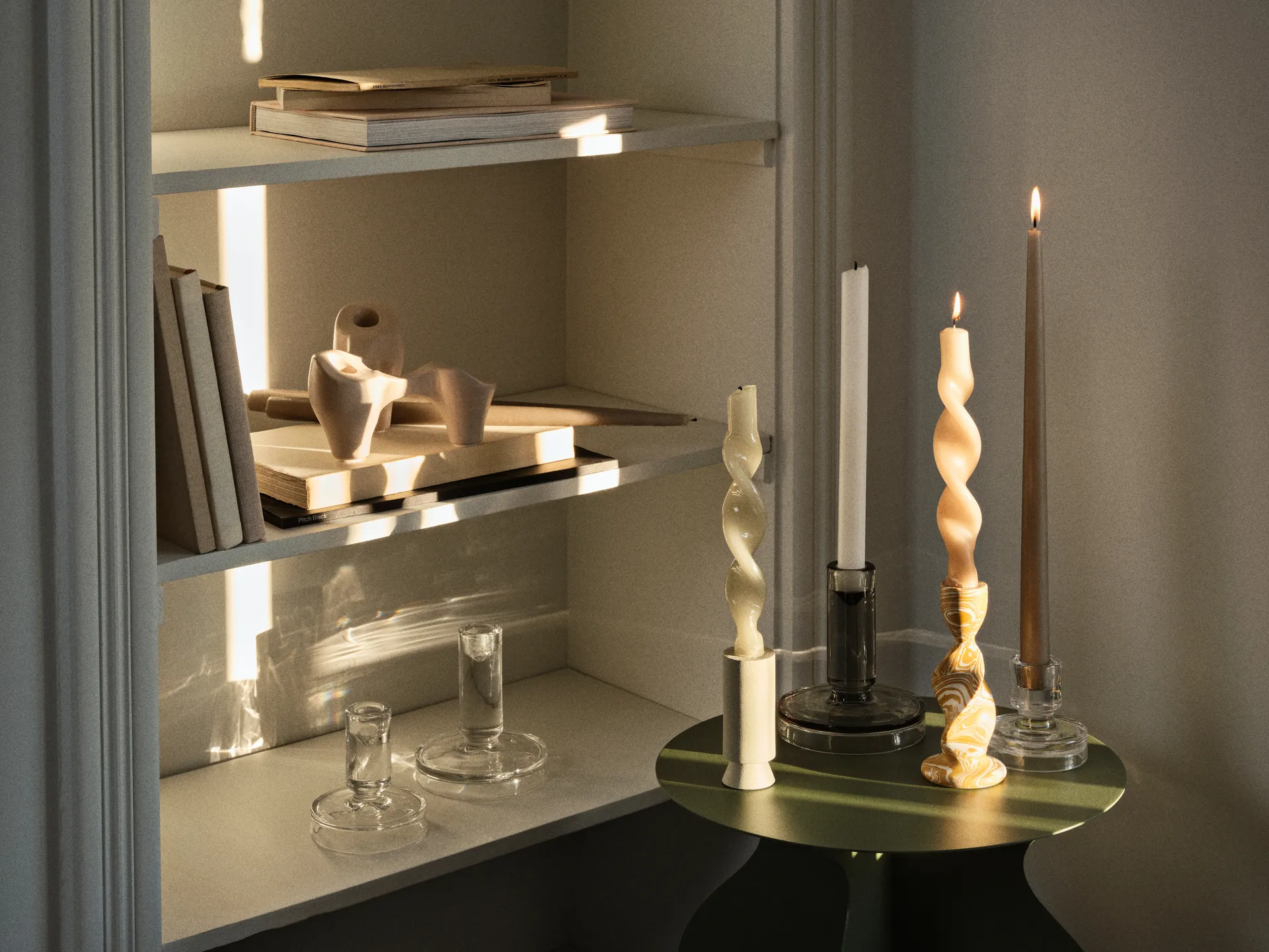 Κηροπήγιο Laia 16x14x12 εκατοστά, Grey sand Broste Copenhagen