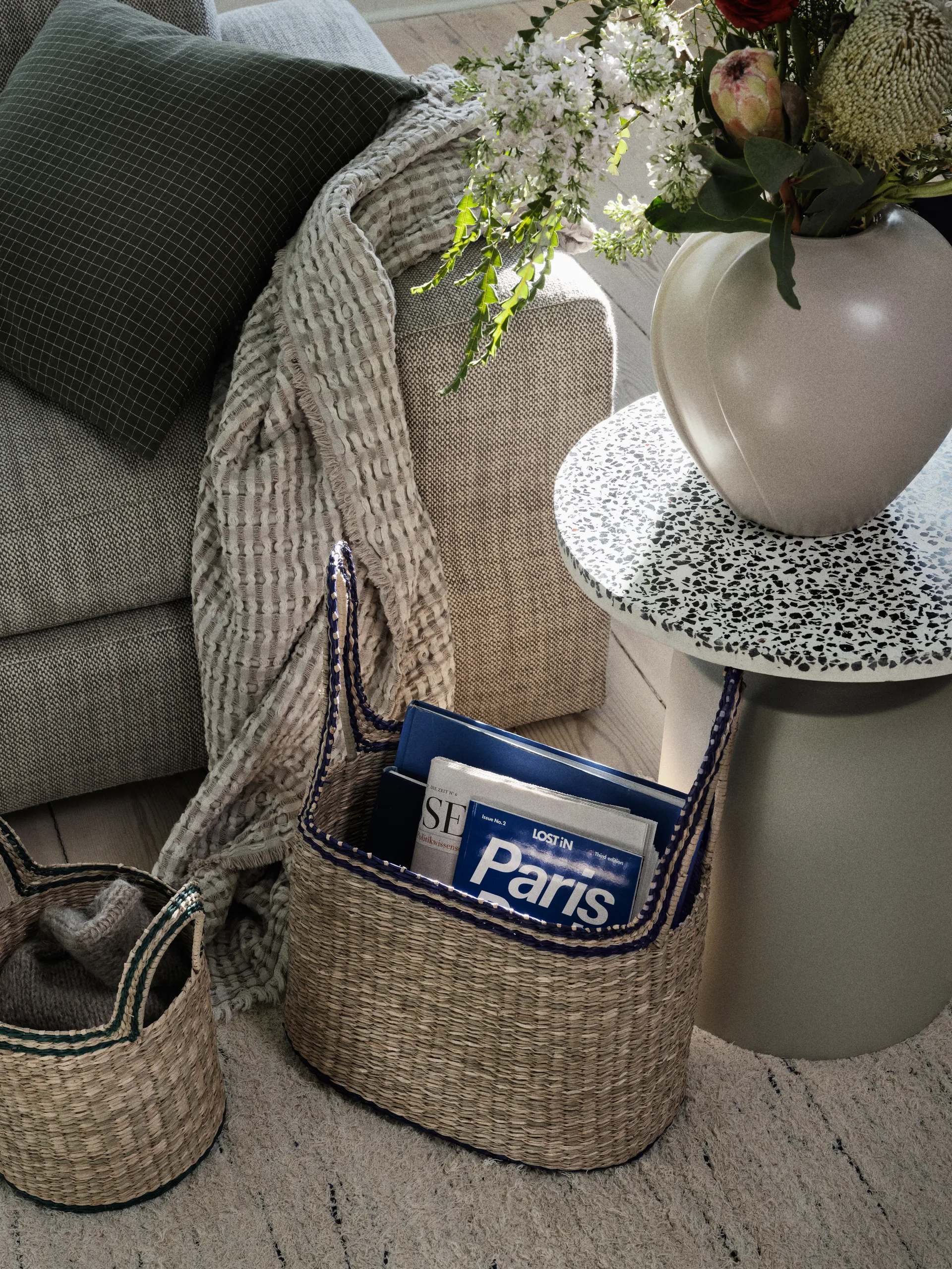 Βάζο Leda Ø25x25 cm, Grey sand Broste Copenhagen