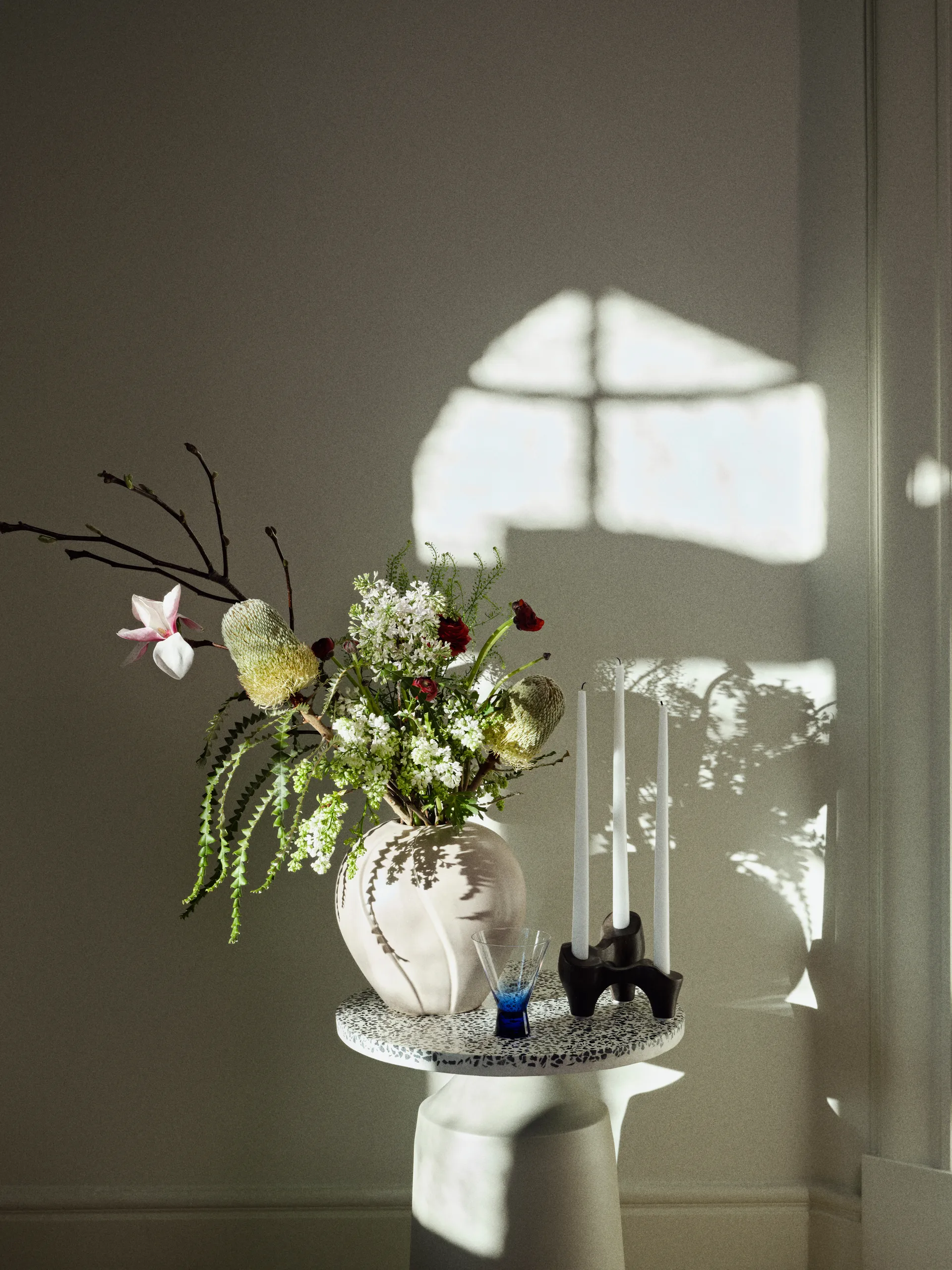 Βάζο Leda Ø25x25 cm, Grey sand Broste Copenhagen