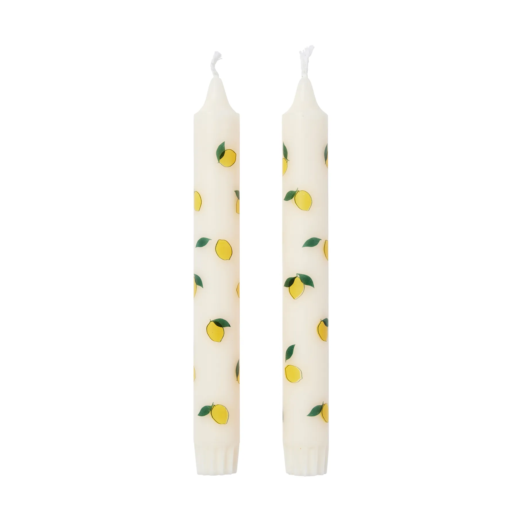Lemon κηροπήγιο 2-pack, White-yellow Broste Copenhagen
