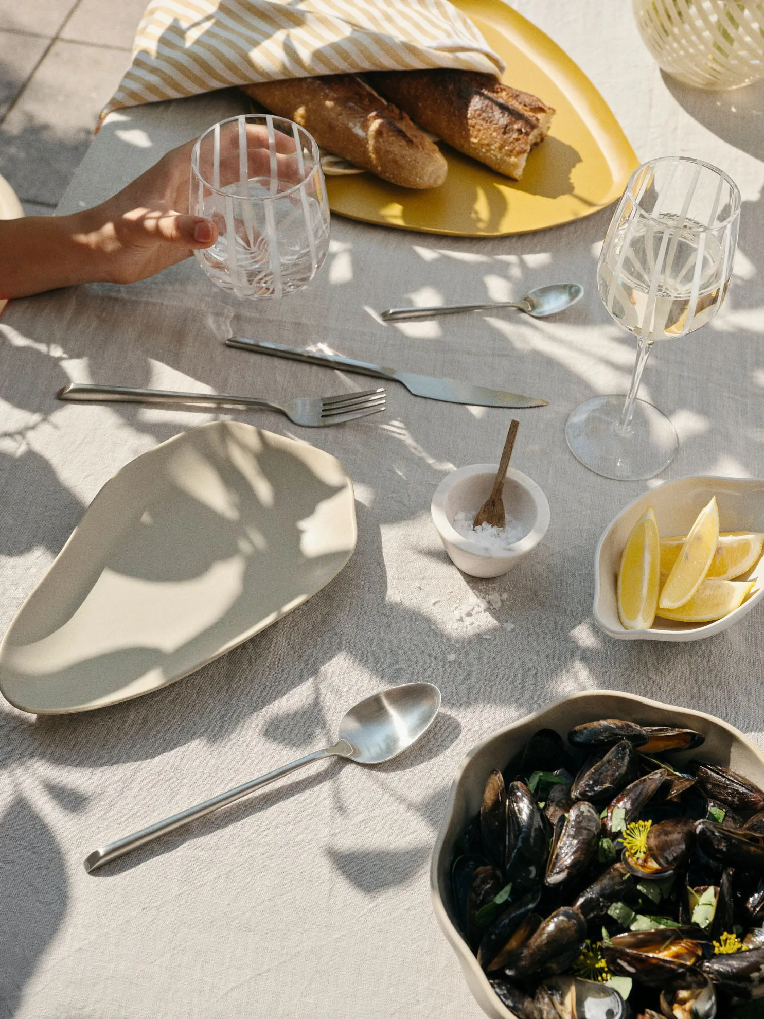 Limfjord μπολ Ø20 εκ, Light grey Broste Copenhagen