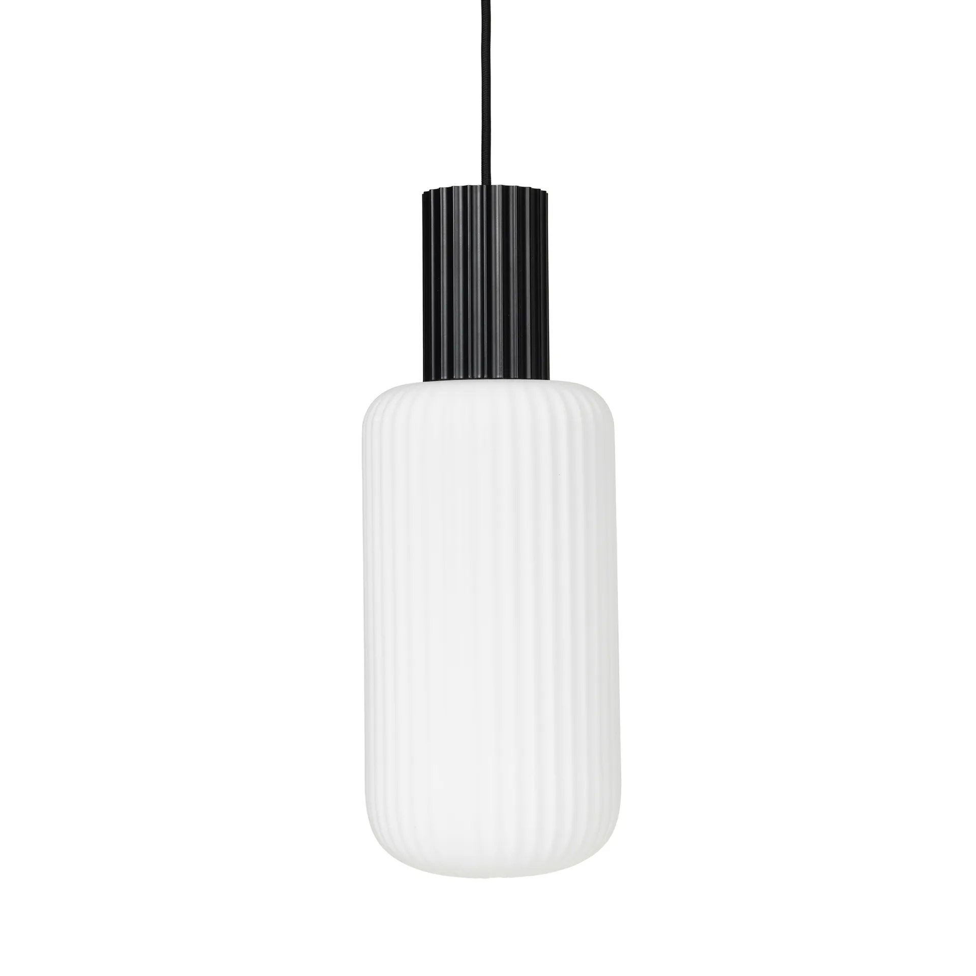 Lolly κρεμαστό φωτιστικό, μαύρο και λευκό-Ø 16 cm Broste Copenhagen