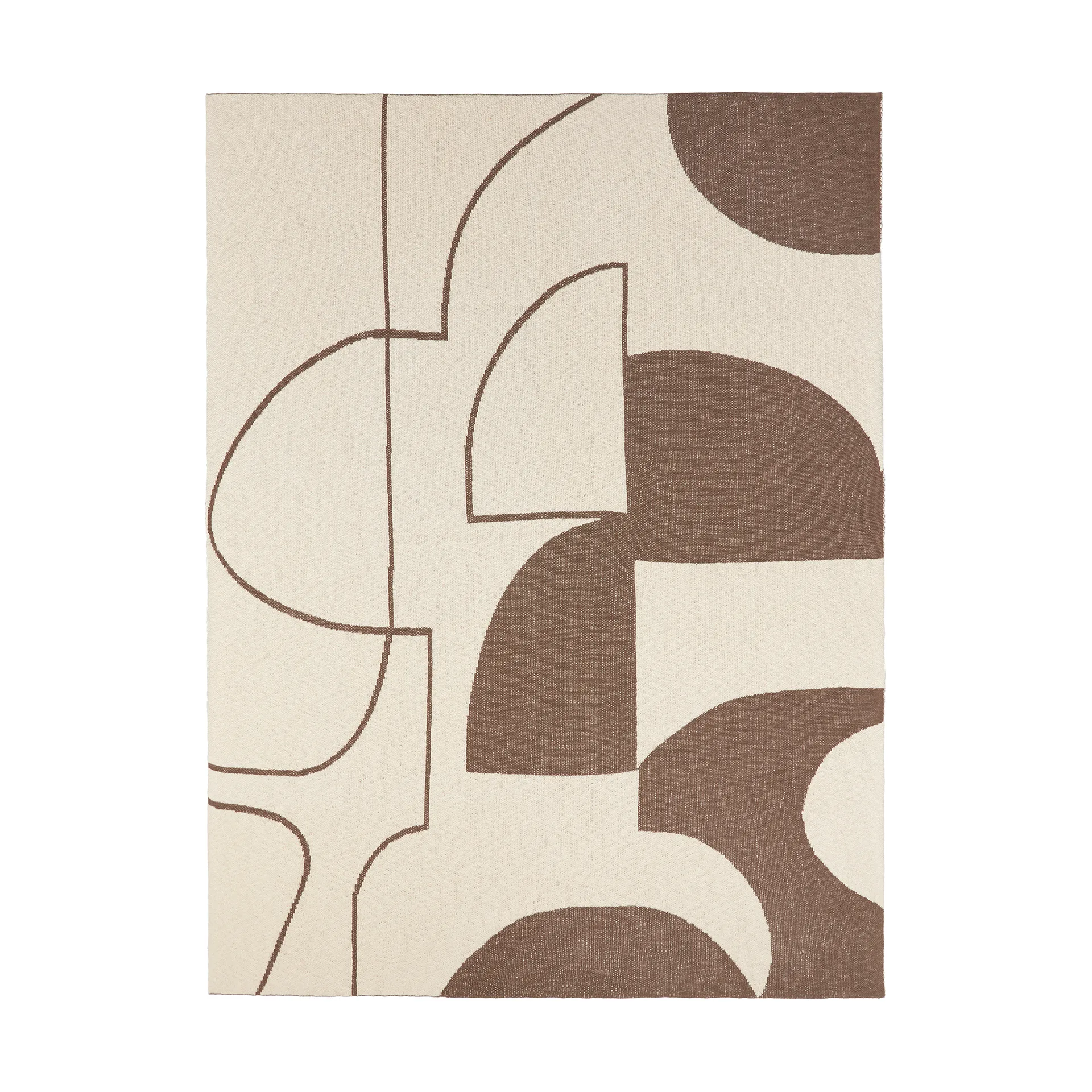 Maren κουβέρτα 130x180 εκ., Kangaroo brown-off white Broste Copenhagen