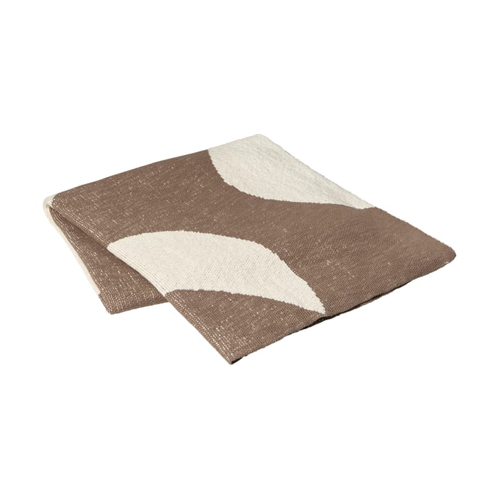 Maren κουβέρτα 130x180 εκ., Kangaroo brown-off white Broste Copenhagen