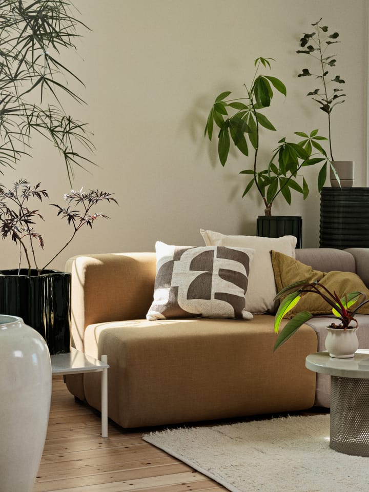 Mundo μαξιλαροθήκη 50x50 εκ., Kangaroo brown-off white Broste Copenhagen