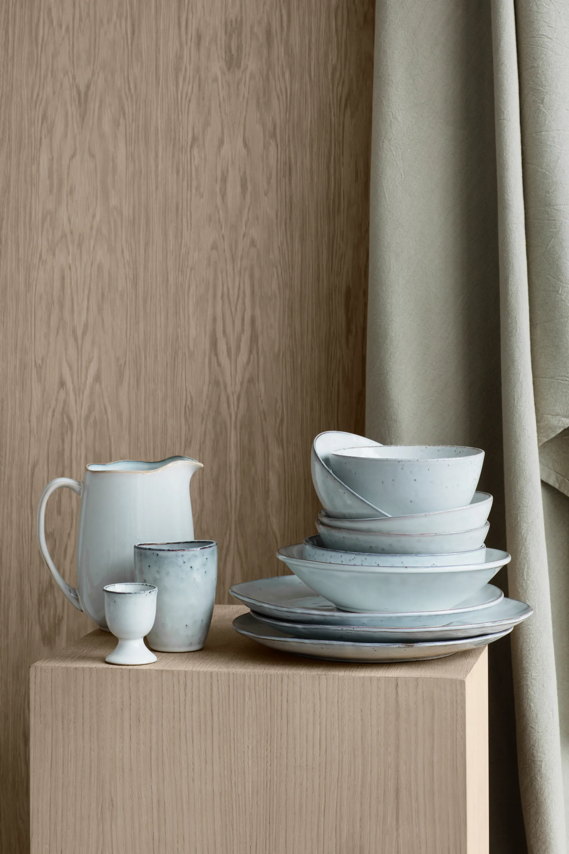 Σετ πιάτα φαγητού, Nordic Sand, 12 τεμάχια Broste Copenhagen