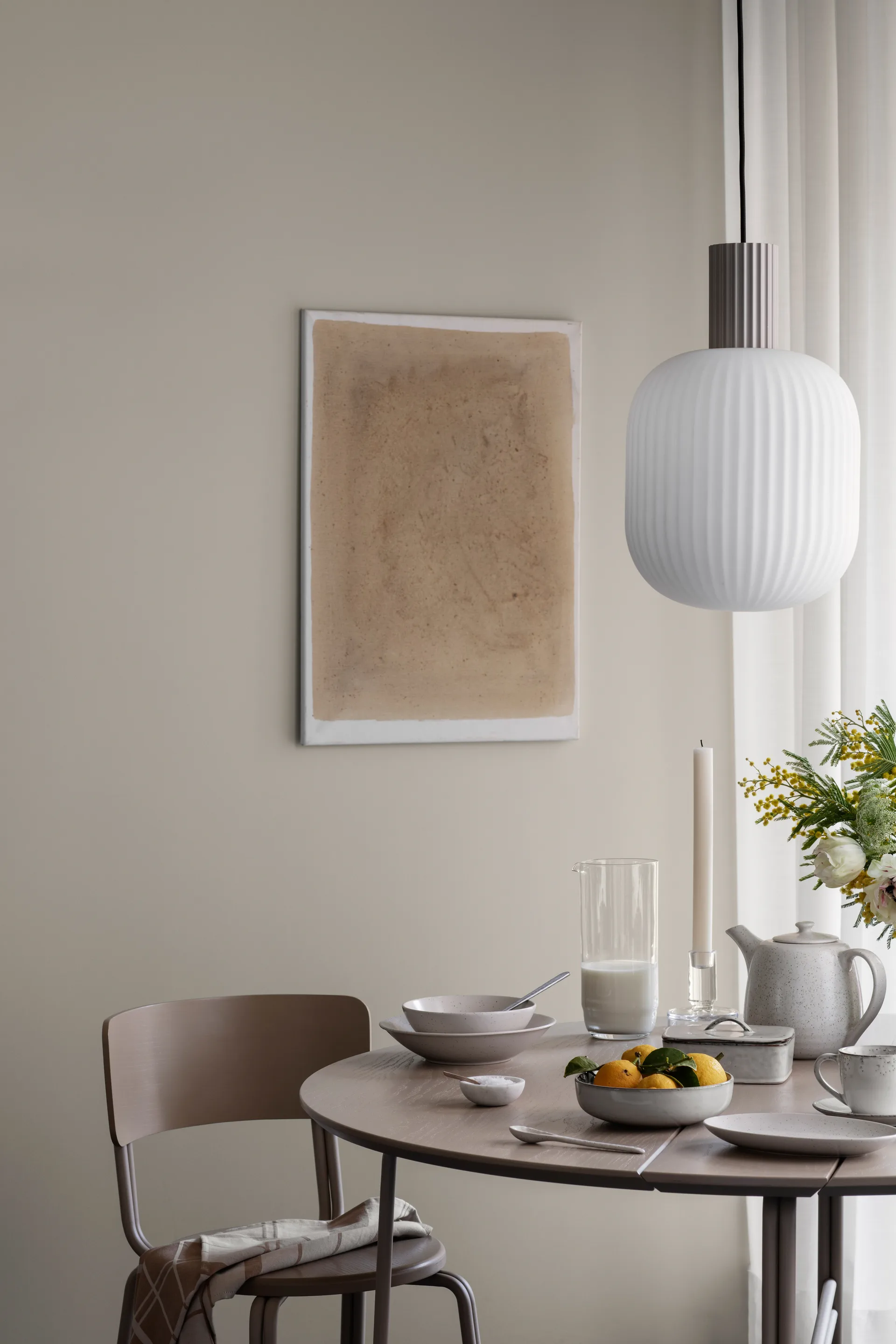 Nordic Sand πιάτο ζυμαρικών, Ø 22,5 cm Broste Copenhagen