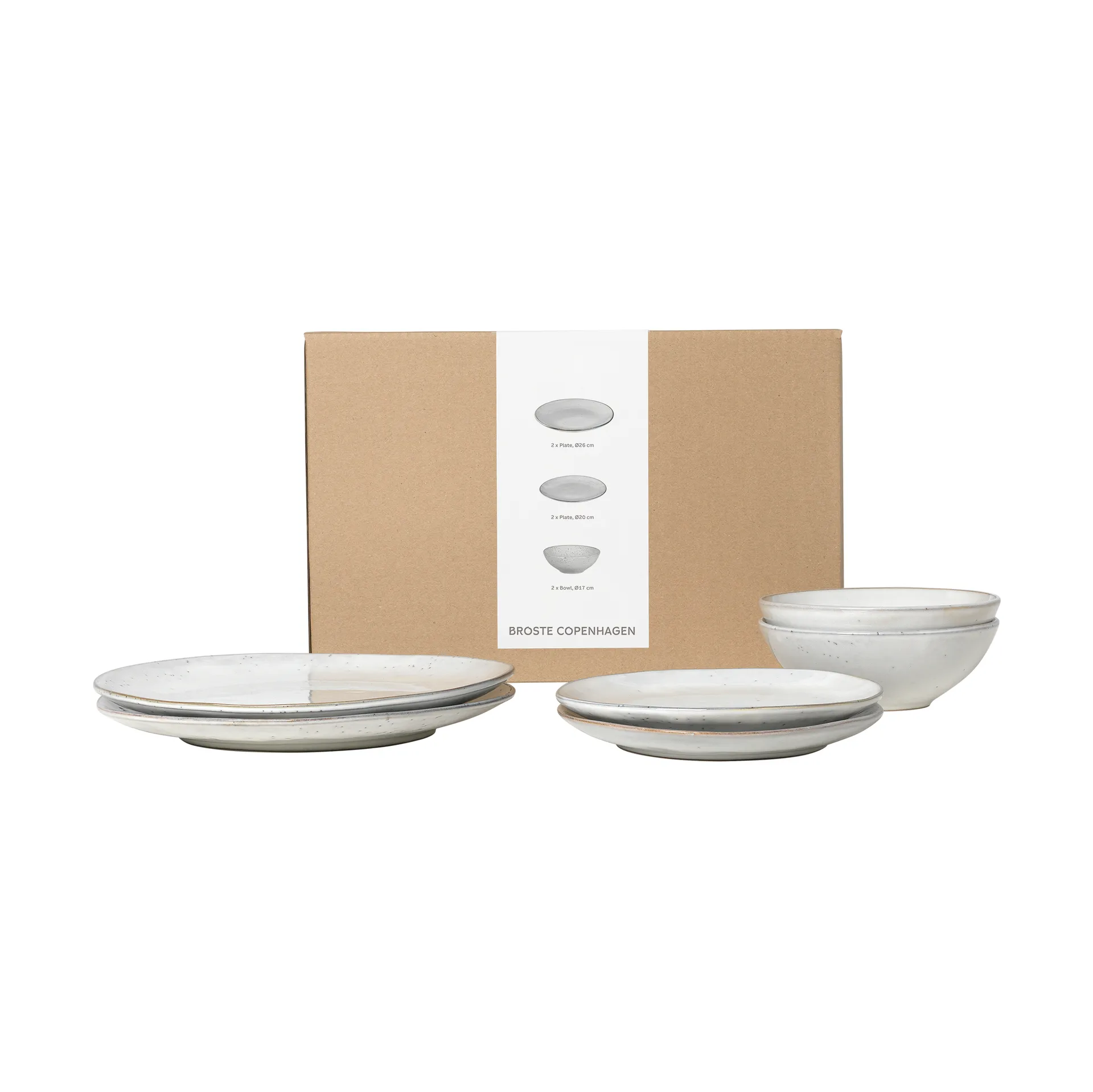Δείπνο Nordic Sand για δύο, 6 κομμάτια Broste Copenhagen