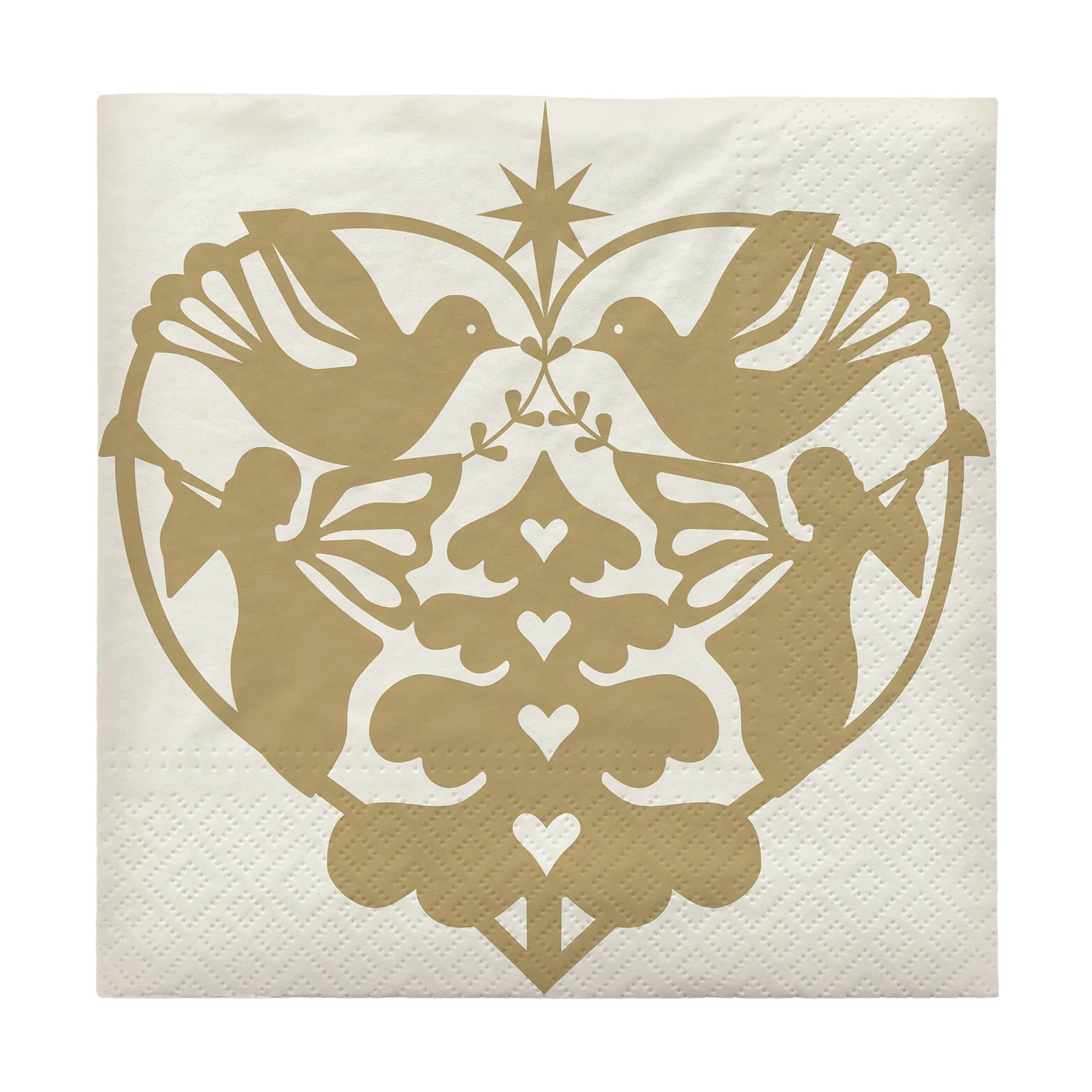 Nostalgia χαρτοπετσέτα 33x33 εκ., πακέτο των 20, Off White Broste Copenhagen