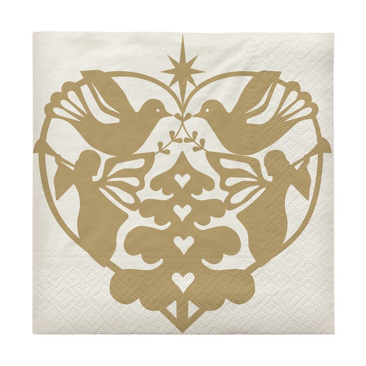 Nostalgia χαρτοπετσέτα 33x33 εκ., πακέτο των 20 - Off White - Broste Copenhagen