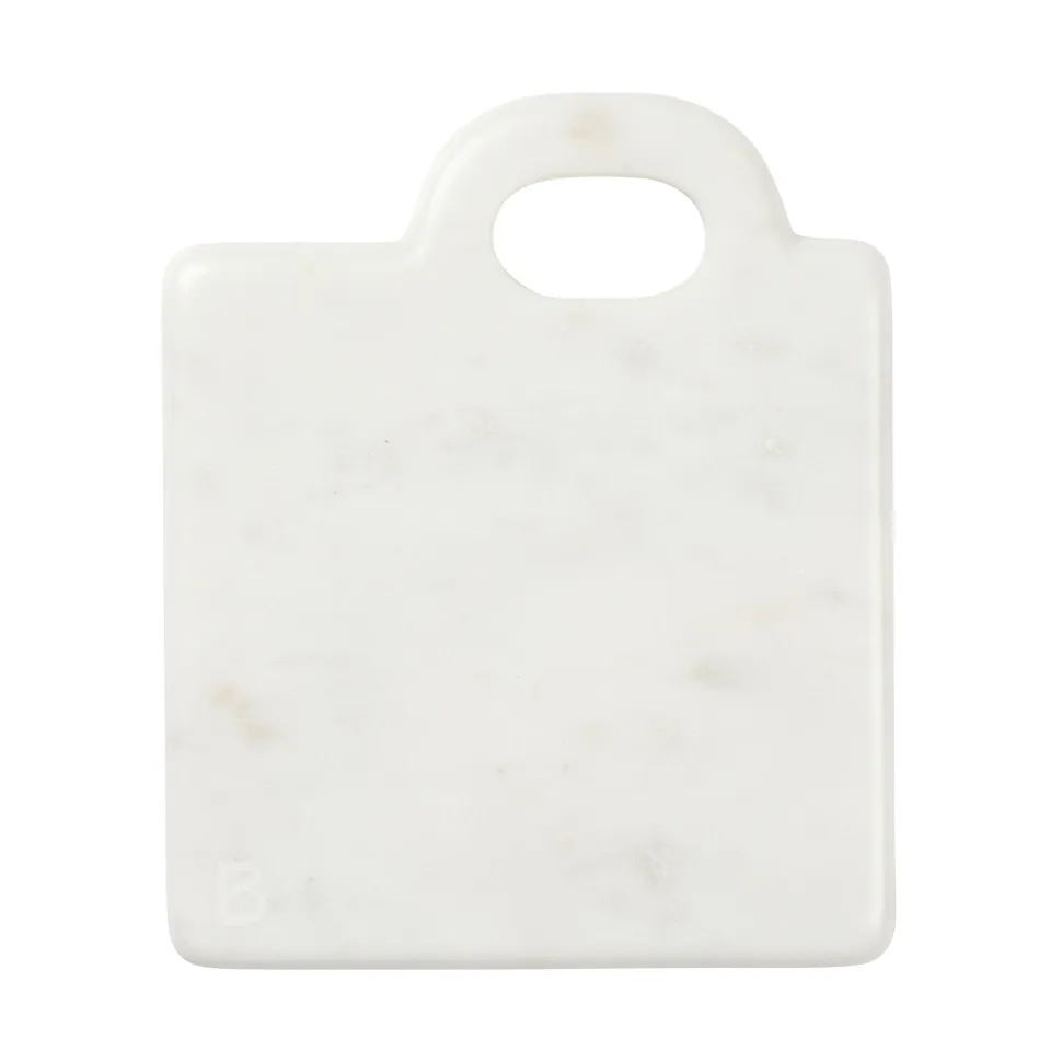 Σανίδα κοπής Olina 14x17 cm, White marble Broste Copenhagen