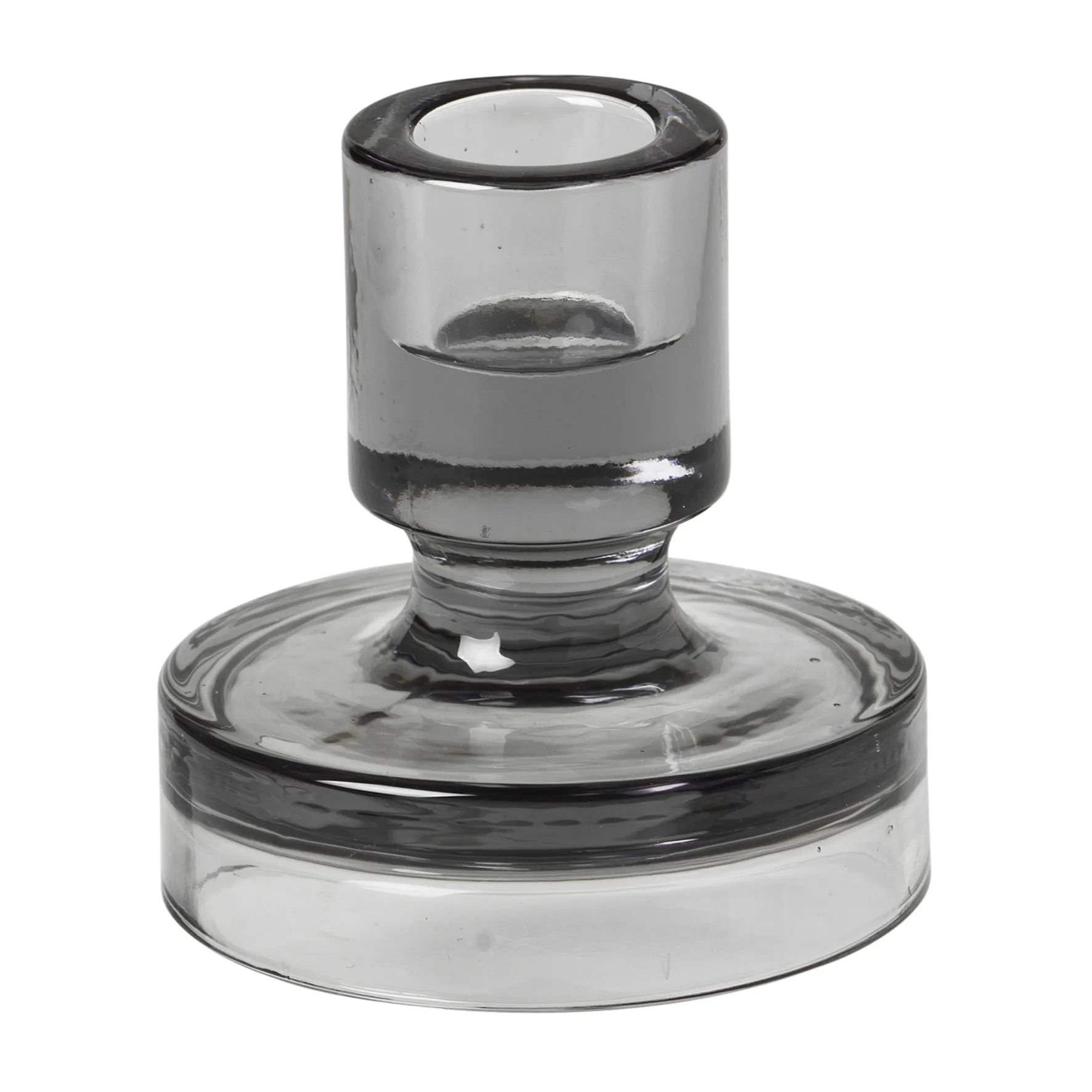 Petra κηροπήγιο smoked pearl σκούρο γκρι, 8 cm Broste Copenhagen