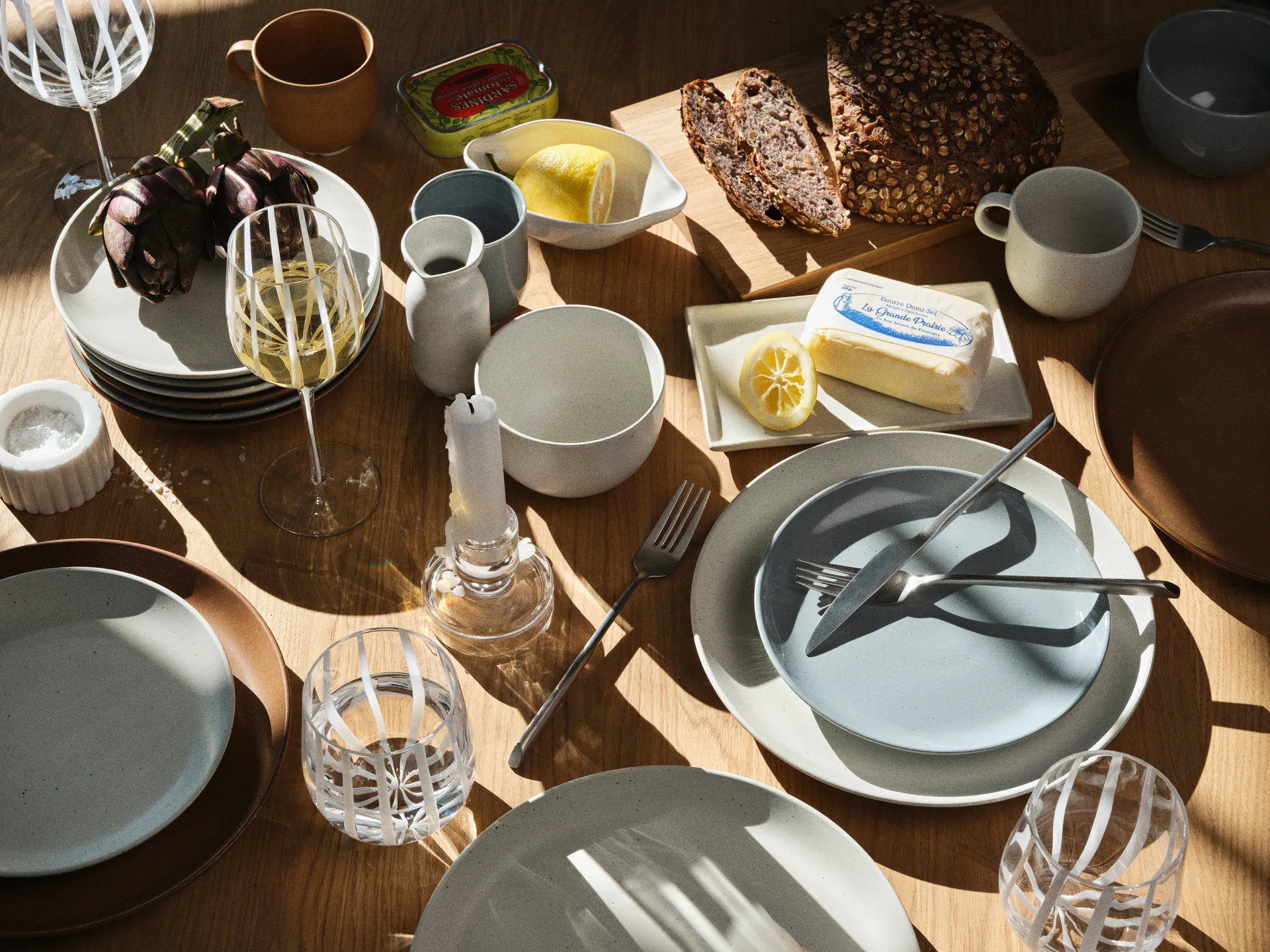 Μπόλ Platon Ø7 cm, White marble Broste Copenhagen