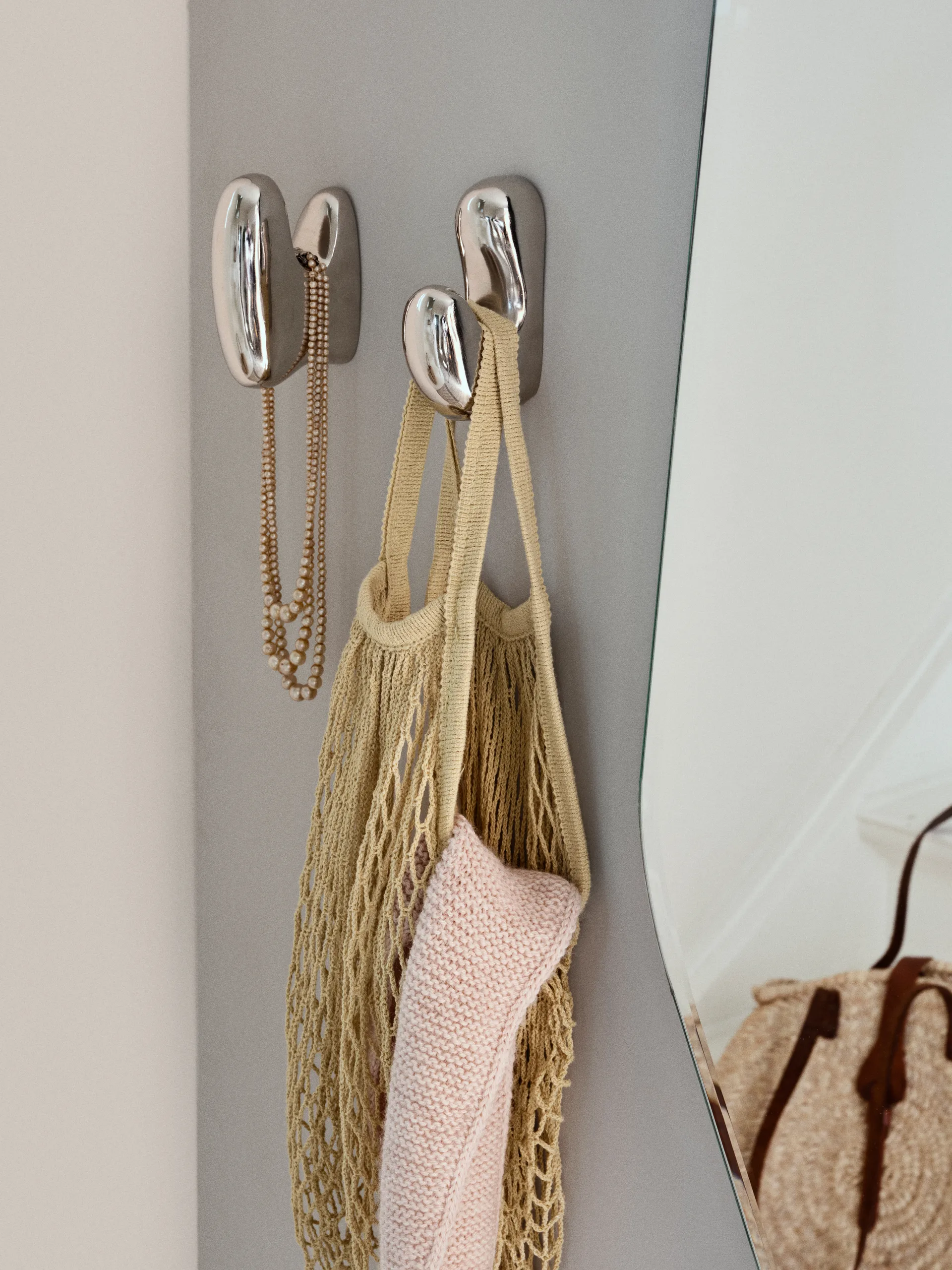 Roberta κρεμάστρα 10x7 εκ., Silver finish Broste Copenhagen