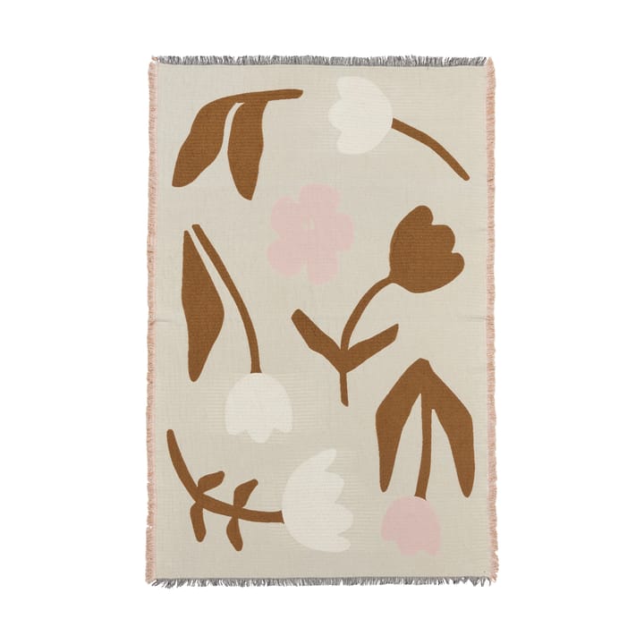 Rosita πλεκτή κουβέρτα 130x180 εκ., Golden brown-mauve pink Broste Copenhagen