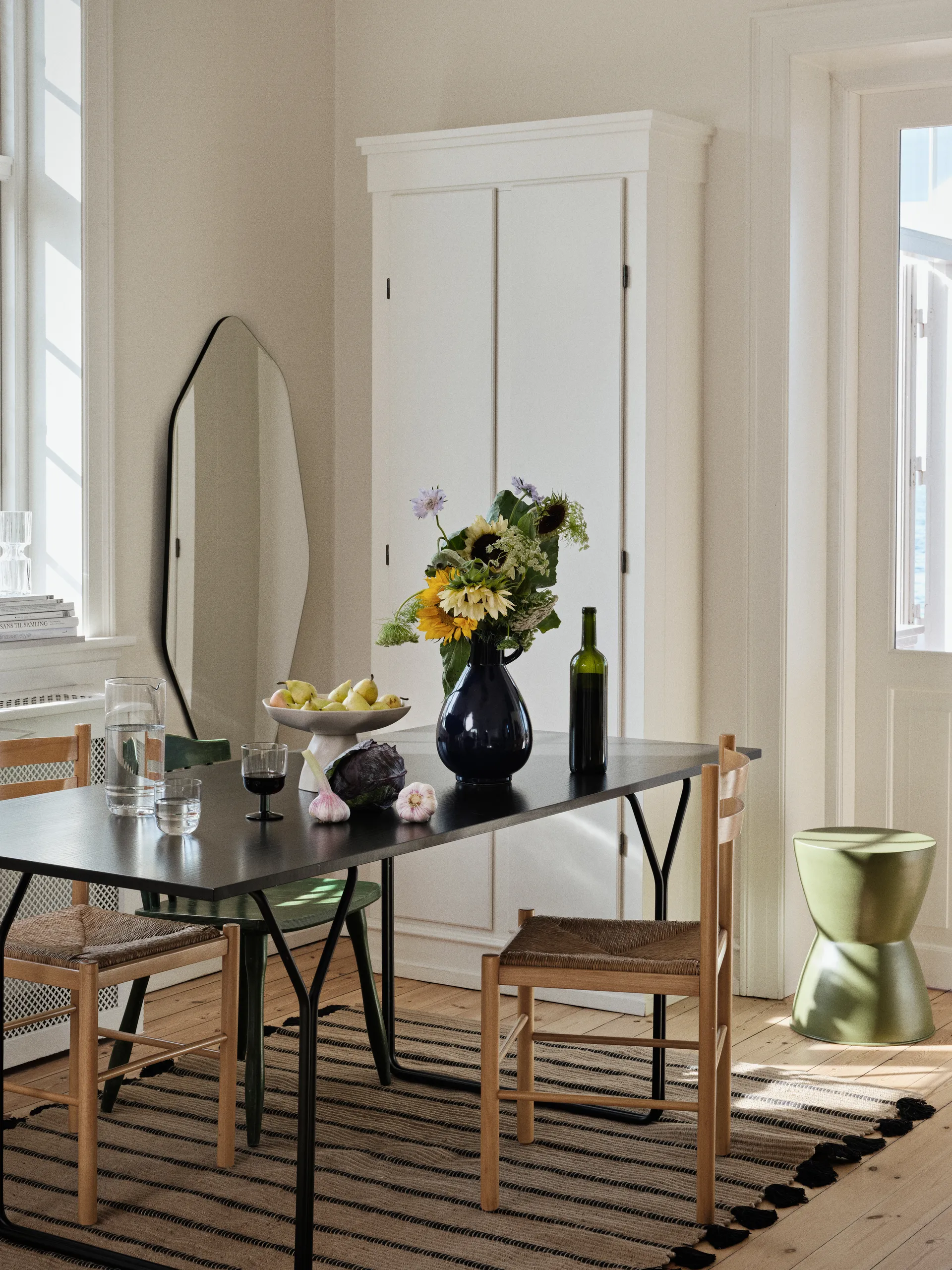 Καθρέφτης τοίχου Ruby 120x60 cm, Clear-black Broste Copenhagen