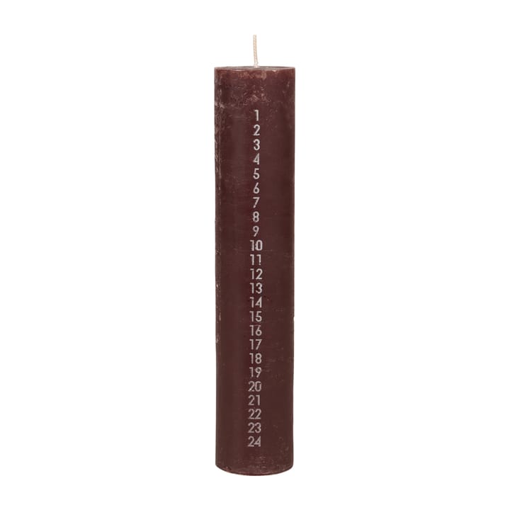 Rustic χριστουγεννιάτικο κερί, Madder brown Broste Copenhagen