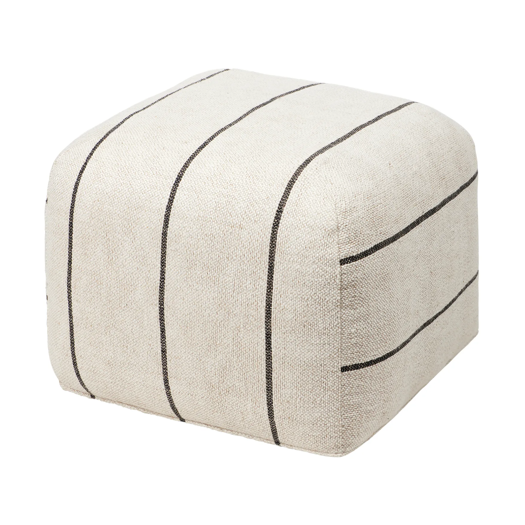 Πουφ Sigrid, Light beige-black, 50x50 cm Broste Copenhagen