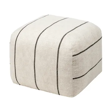 Πουφ Sigrid - Light beige-black, 50x50 cm - Broste Copenhagen