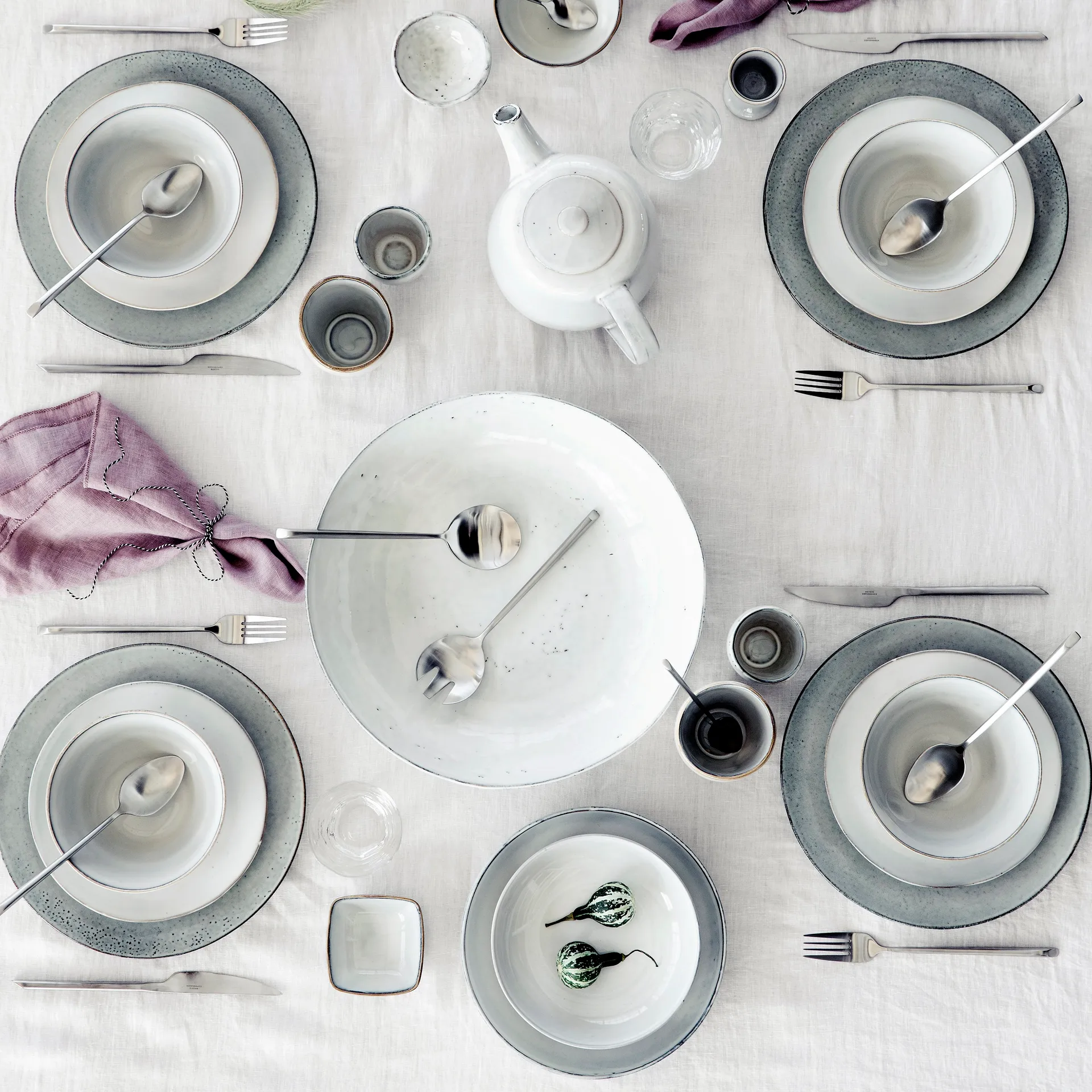 Sletten σετ μαχαιροπίρουνα 16 τμχ., ματ ανοξείδωτο ατσάλι Broste Copenhagen