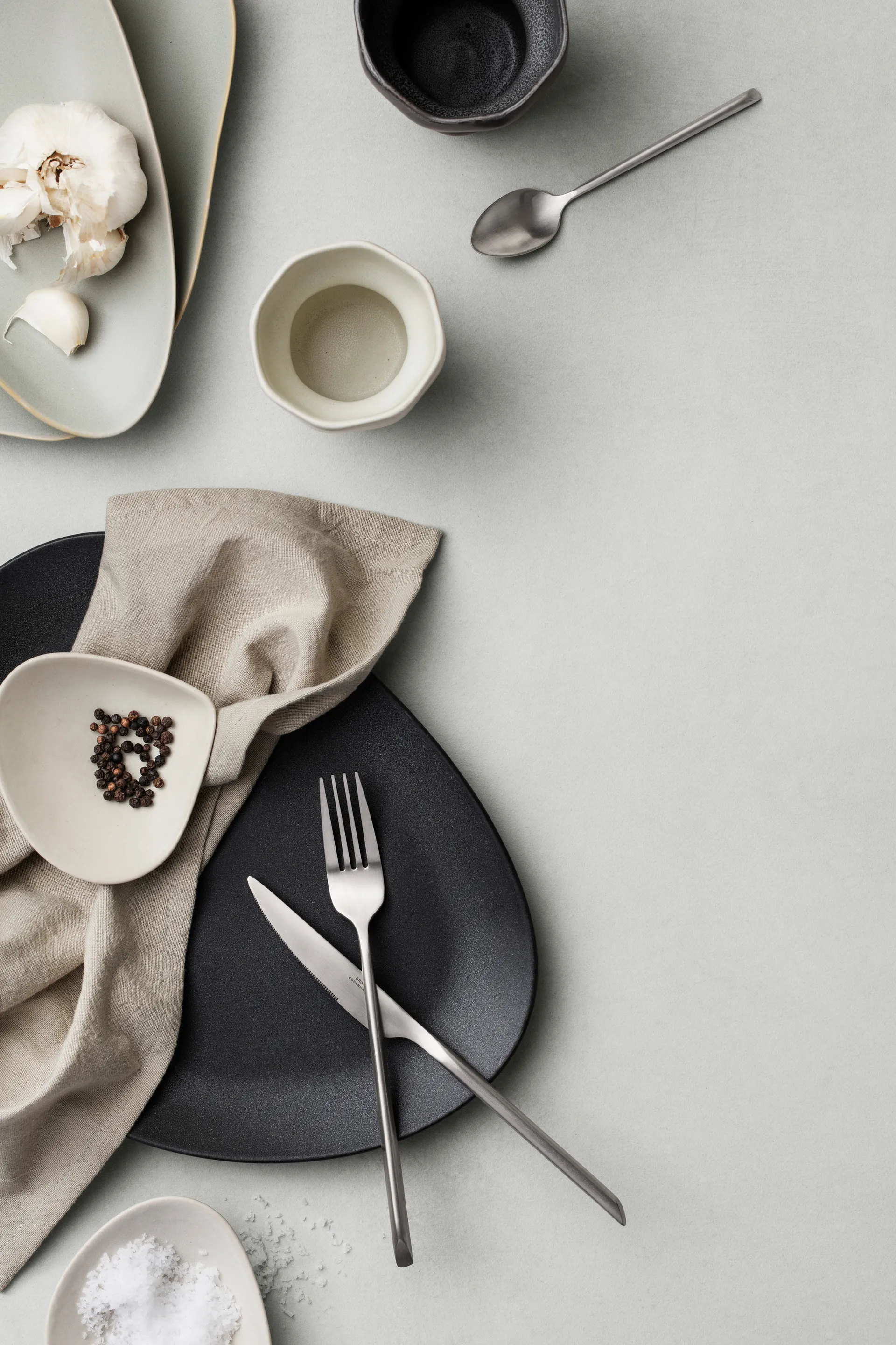 Sletten πιρούνι, Πλήρως σατινέ σφυρήλατο Broste Copenhagen