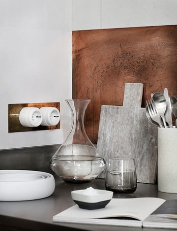 Smoke καράφα 1.65 liter - Διαφανές-γκρι - Broste Copenhagen