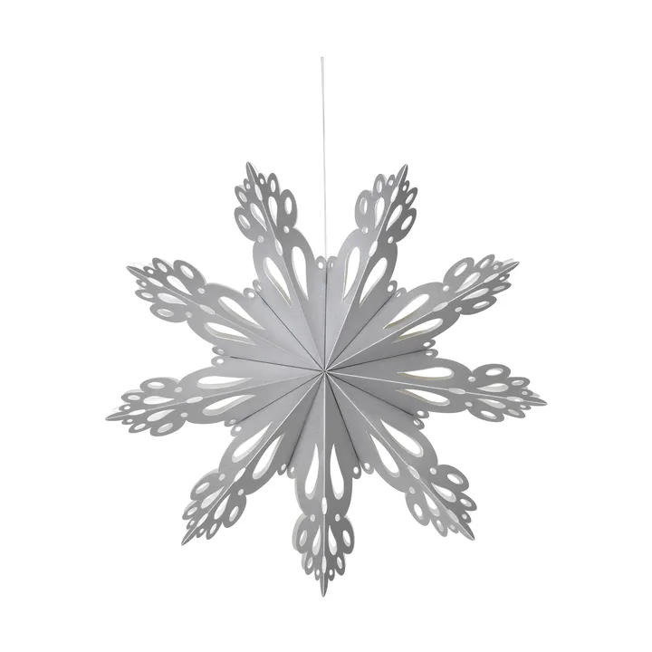 Snowflake αστέρι Advent - Ασημί, M - Broste Copenhagen