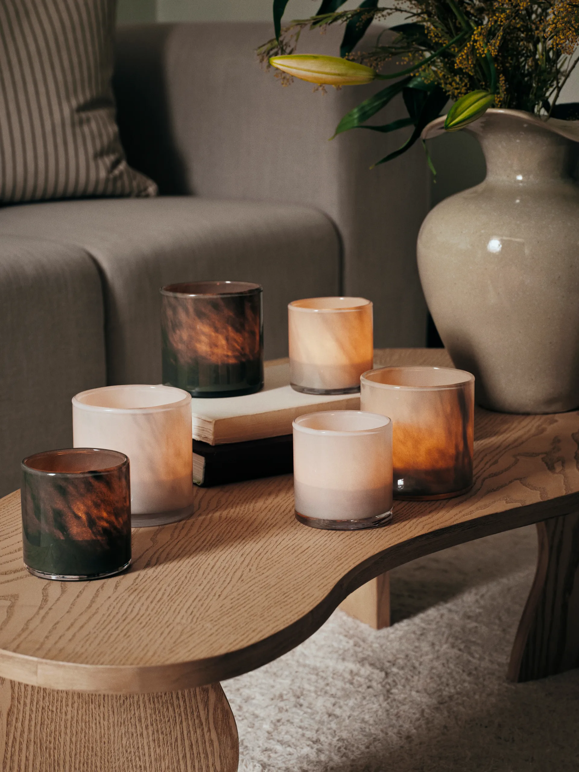 Solai Hurricane φαναράκι, Dark Green, Ø10 cm Broste Copenhagen