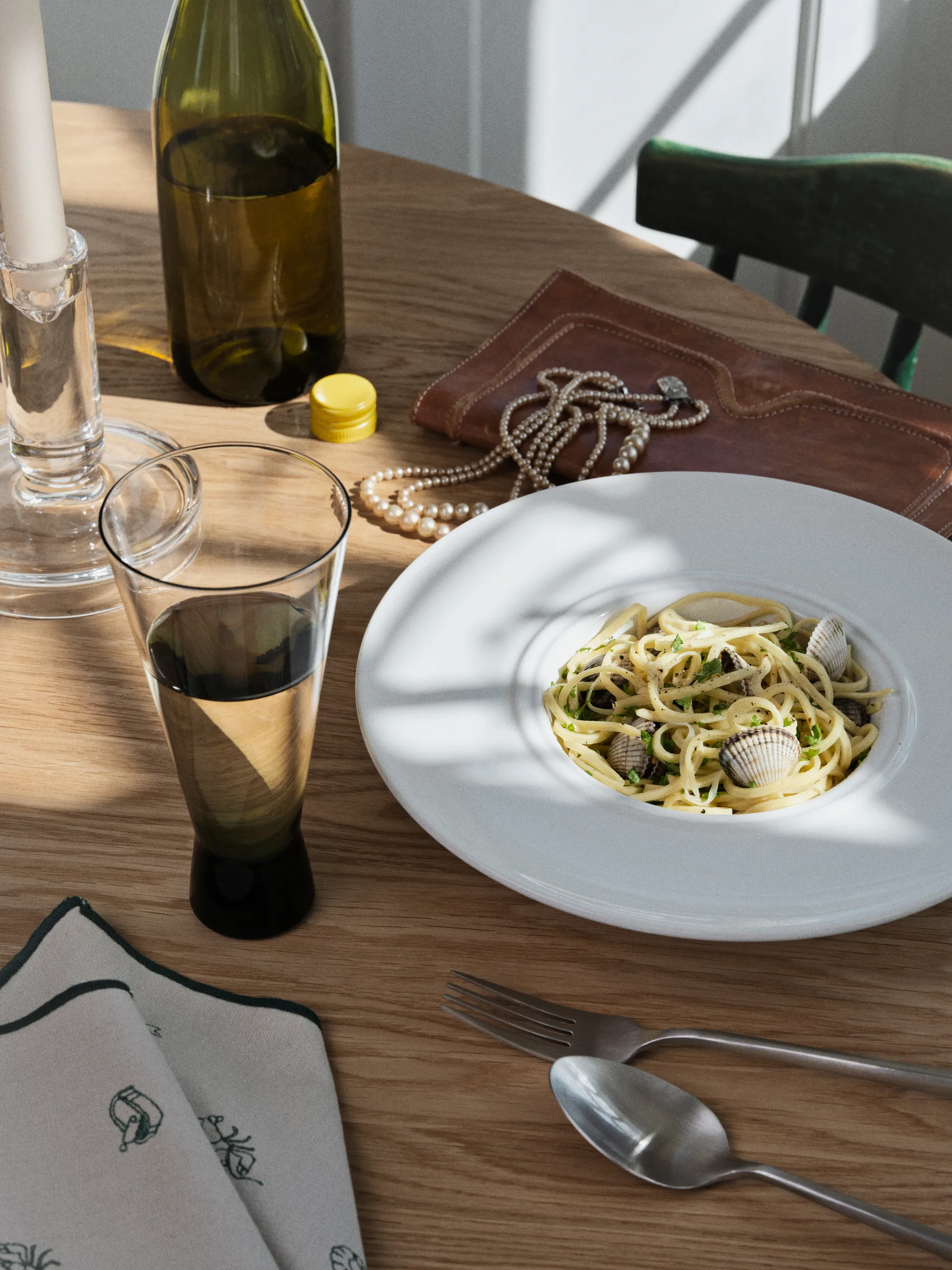 Πιάτο ζυμαρικών Stevns Ø26 cm, Chalk white Broste Copenhagen