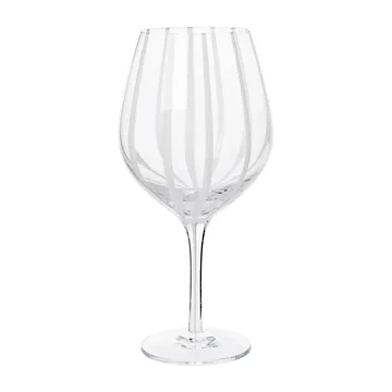 Stripe κρασοπότηρο για κόκκινο κράσι 65 cl - Clear-white stripes - Broste Copenhagen