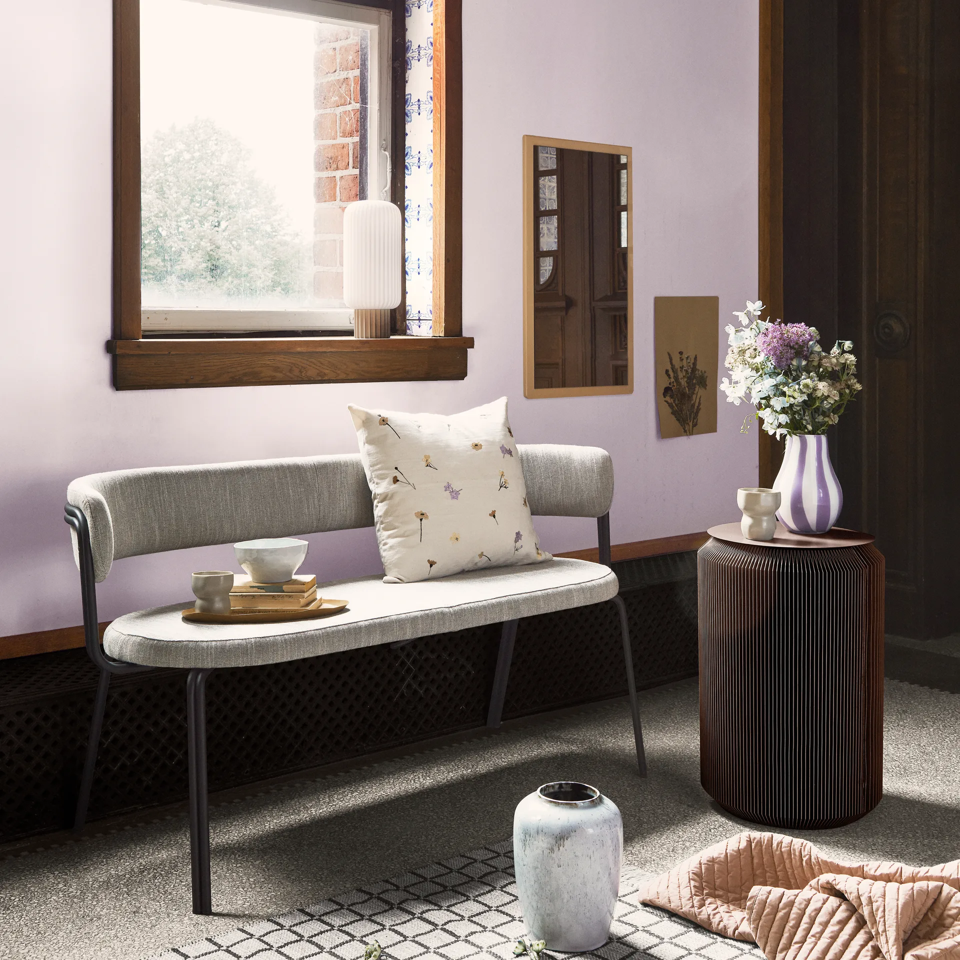 Καθρέφτης, Tenna, 46x78 εκ, Μπεζ Broste Copenhagen