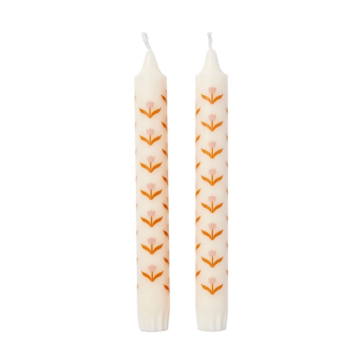 Tulip κηροπήγιο 2-pack - White-soft pink - Broste Copenhagen