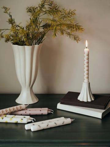 Tulip κηροπήγιο 2-pack - White-soft pink - Broste Copenhagen
