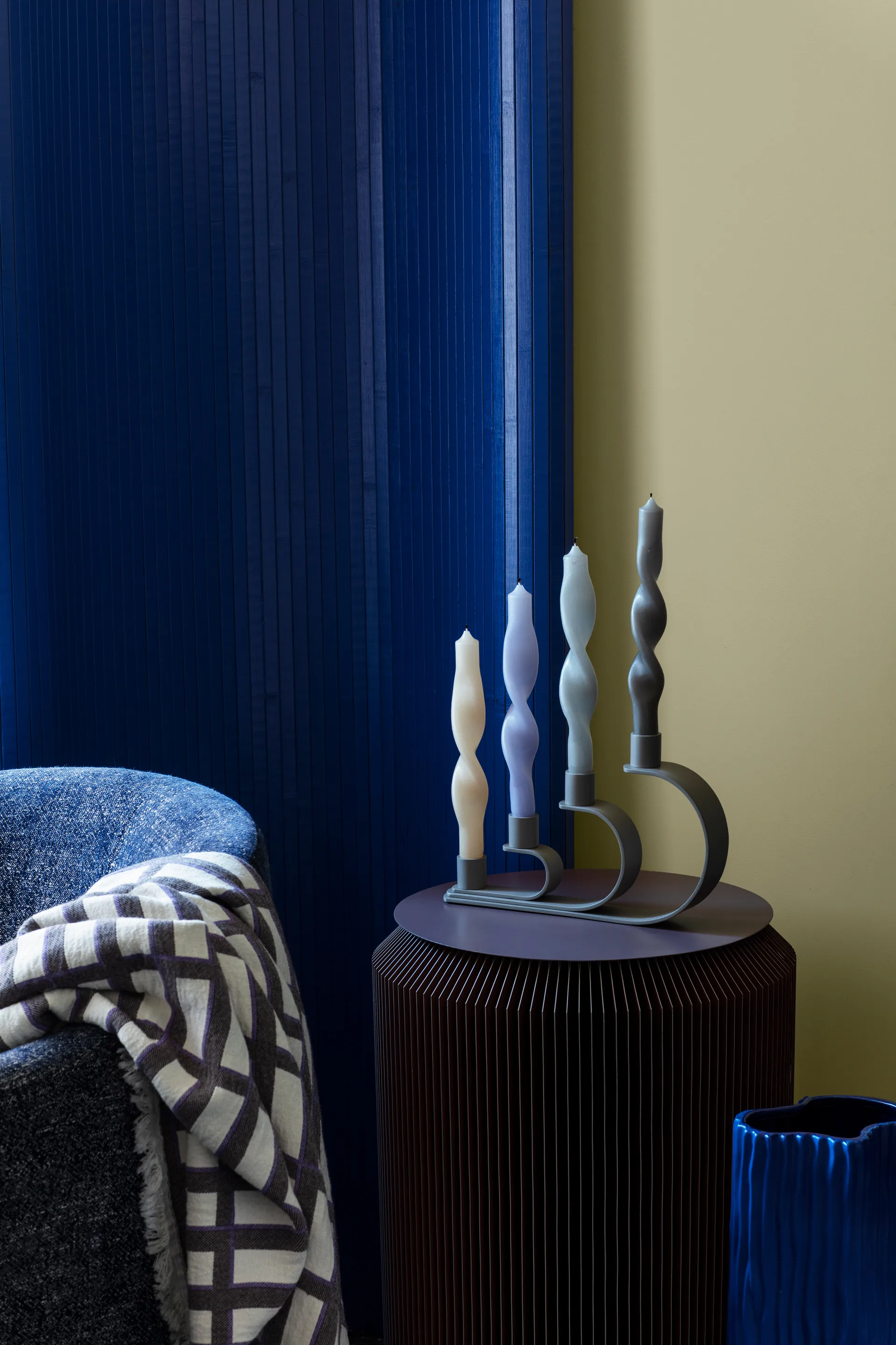 Twist Στριφτό κερί 23 cm Συσκευασία 2 τεμαχίων, Ανοιχτό μοβ της ορχιδέας Broste Copenhagen