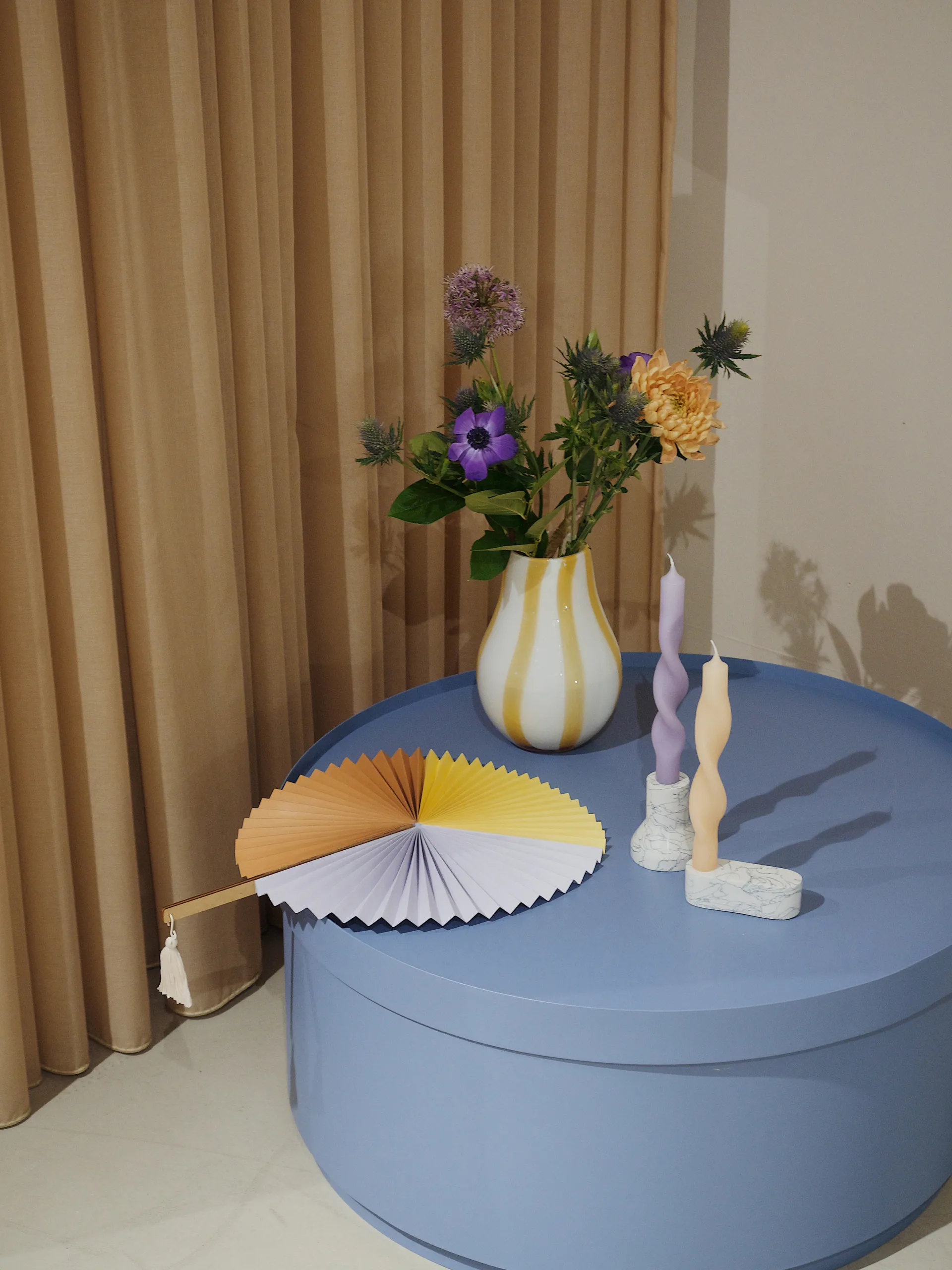 Twist Στριφτό κερί 23 cm Συσκευασία 2 τεμαχίων, Ανοιχτό μοβ της ορχιδέας Broste Copenhagen