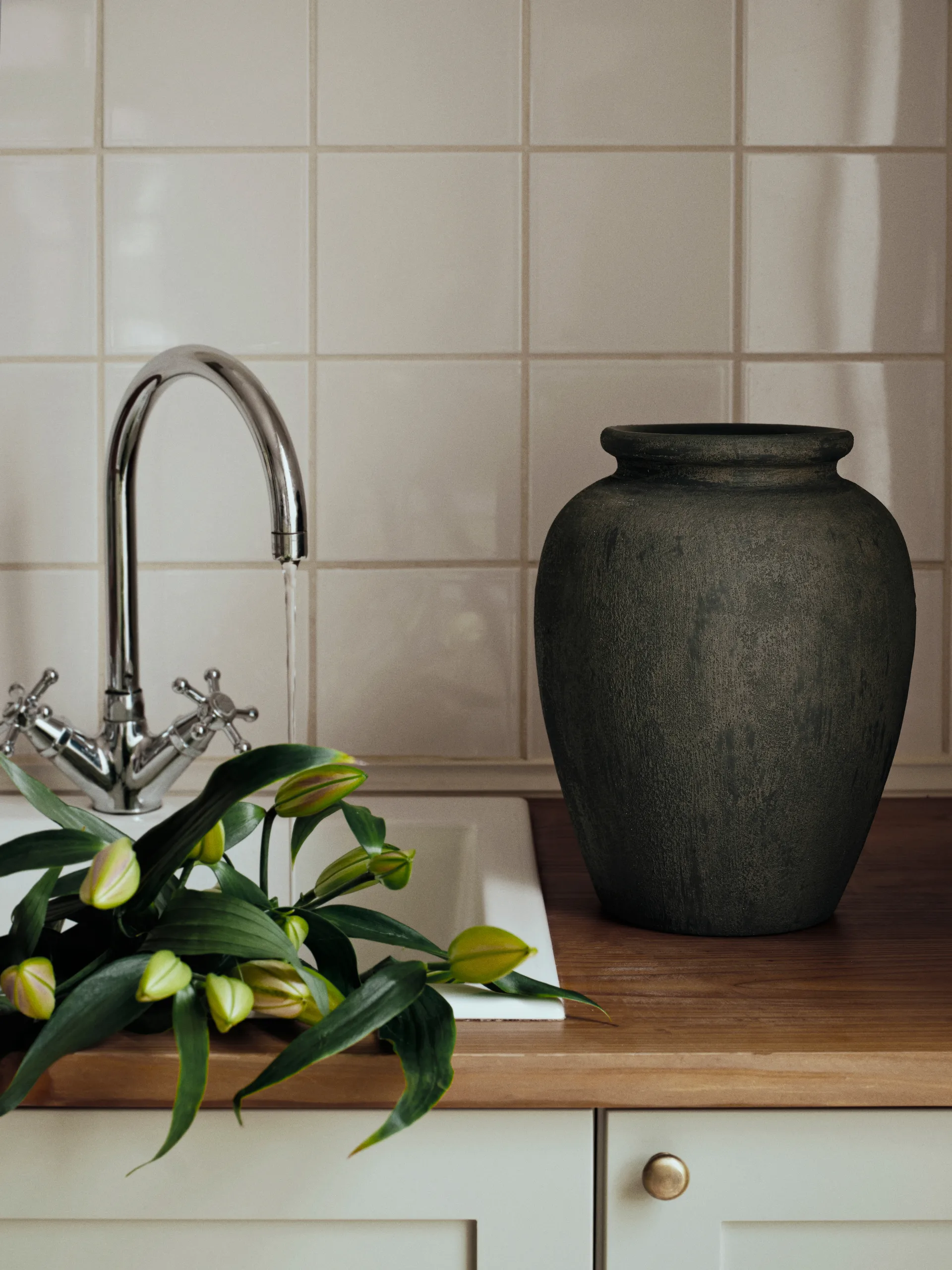 Uma βάζο, Rustic dark brown, 30 cm Broste Copenhagen