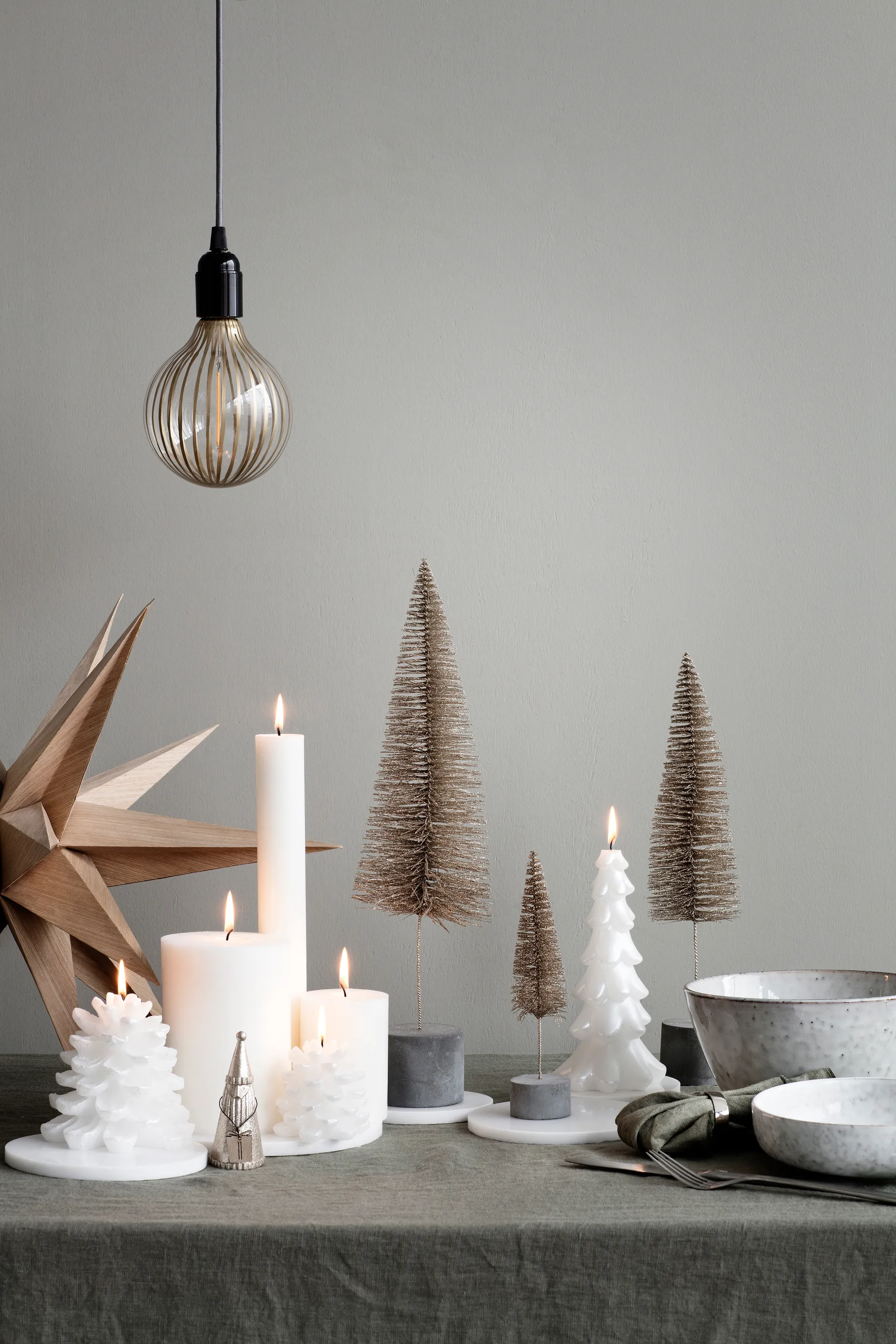 Ξύλινο αστέρι, Venus, Ø55 εκ, Φυσικό Broste Copenhagen